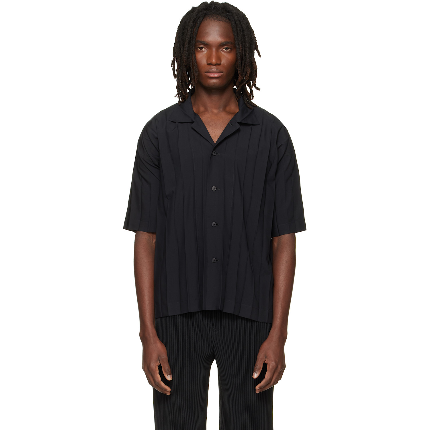 HOMME PLISSÉ ISSEY MIYAKE Black Edge Shirt