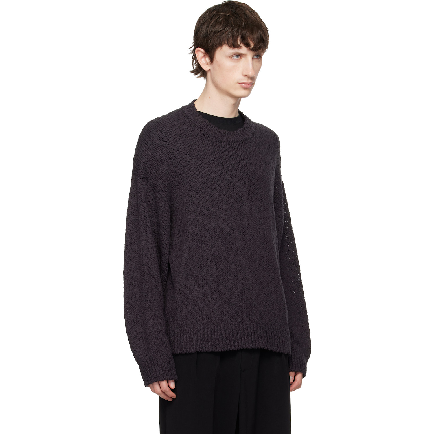 Homme Plissé Issey Miyake Brown Risotto Knit Sweater 