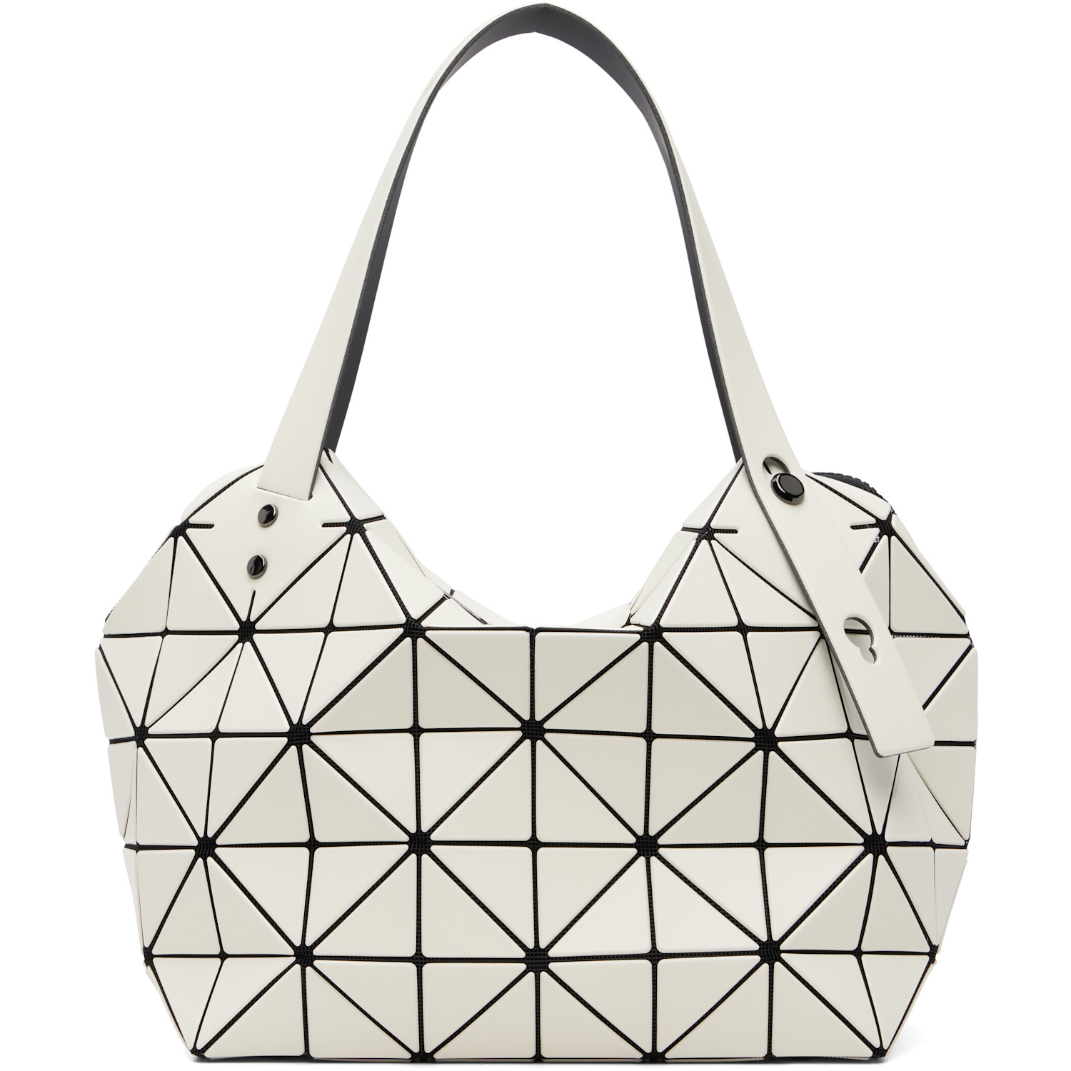 BAO BAO ISSEY MIYAKE White Boston Tote