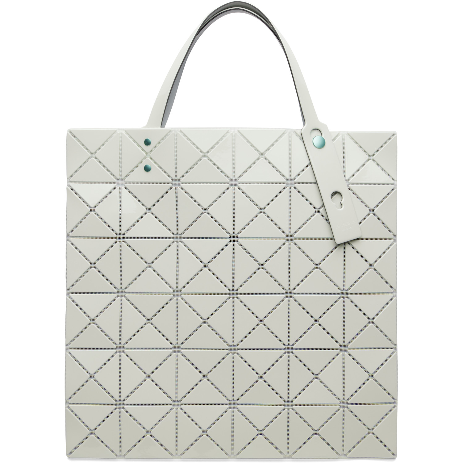 BAO BAO ISSEY MIYAKE Green Lucent One-Tone Tote