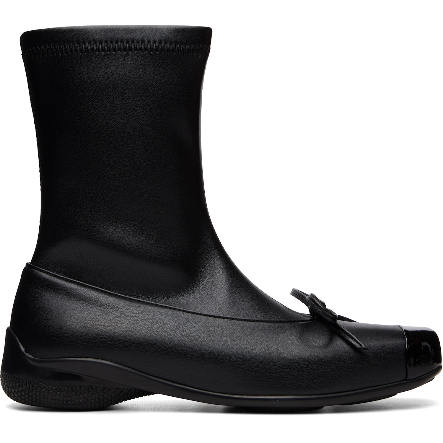 OPEN YY Black Ballet Ankle Boots