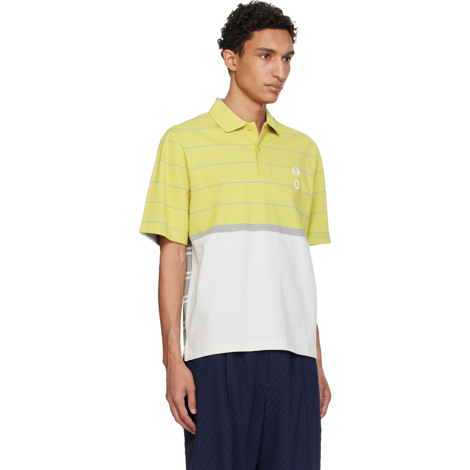  Craig Green Multicolor Fred Perry Edition 'half And Half' Polo 