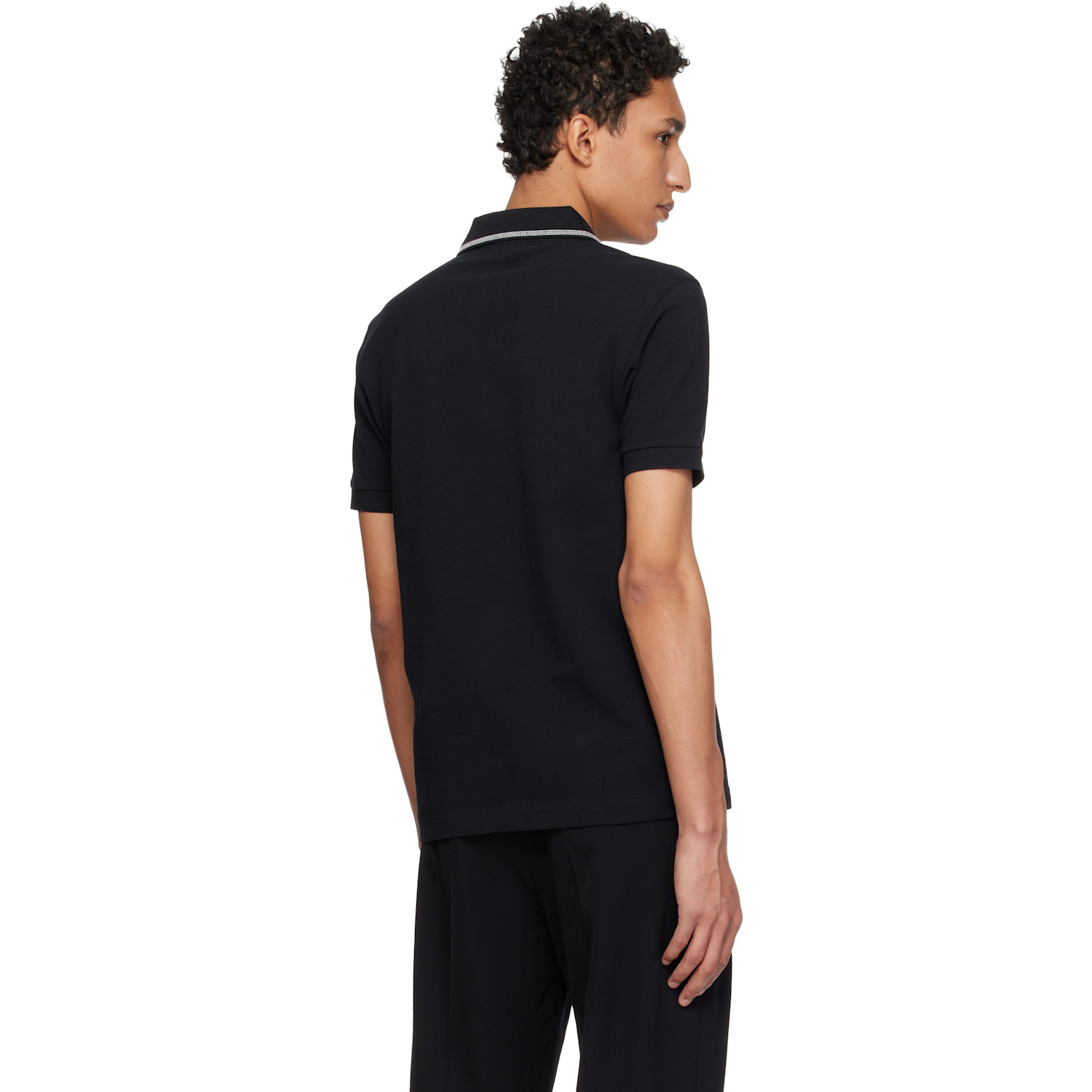  Craig Green Black Fred Perry Edition Drawcord Collar Polo 