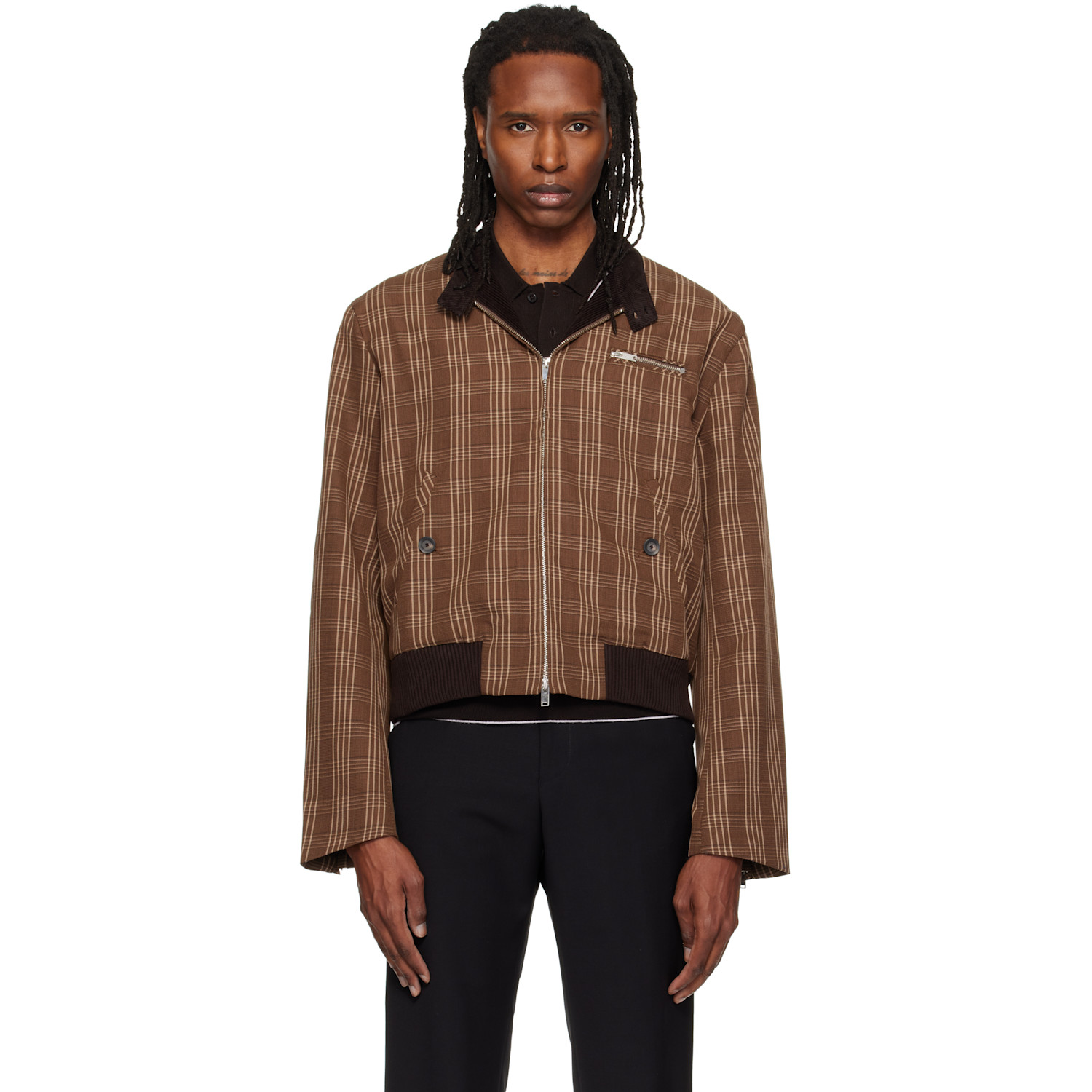 Wales Bonner Brown Axis Jacket