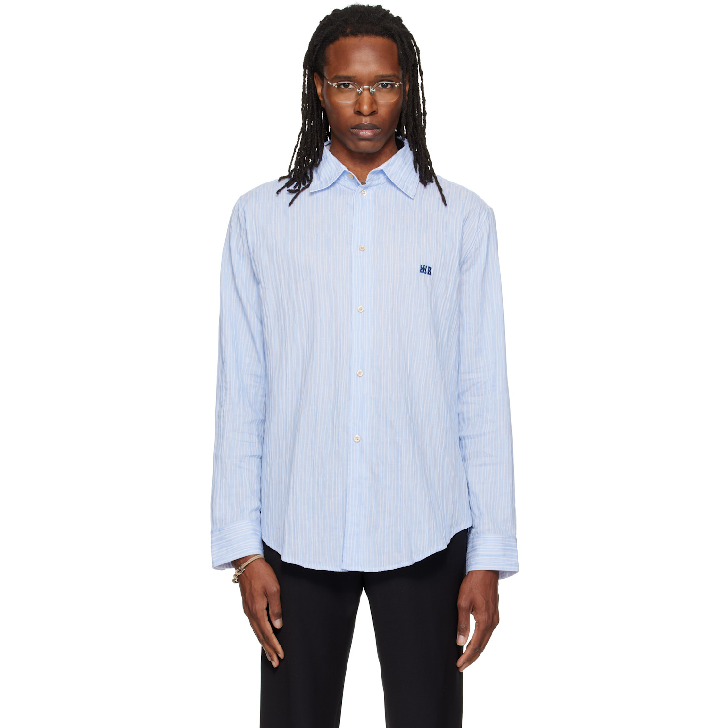Wales Bonner Blue Atlantic Shirt