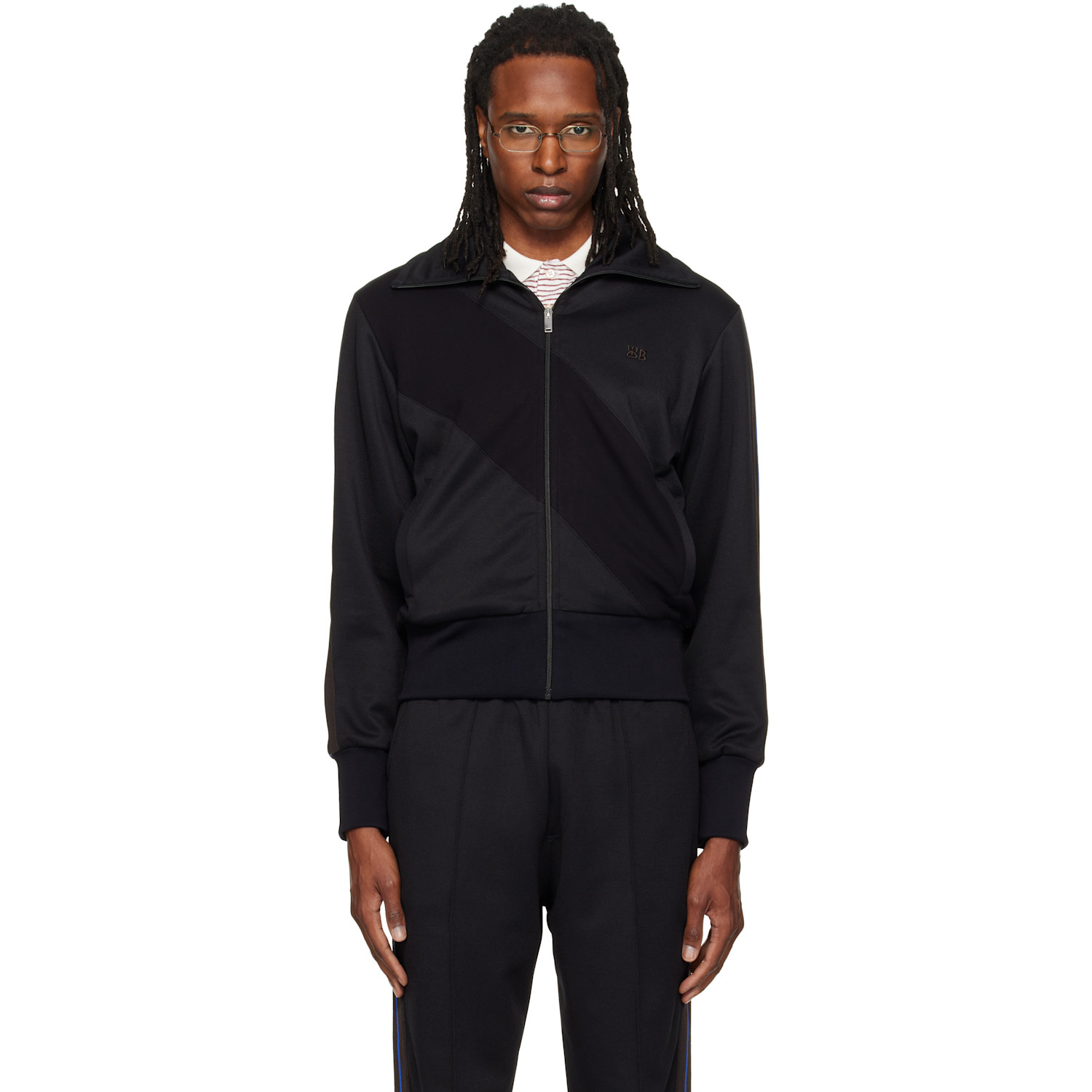 Wales Bonner Black Form Track Jacket