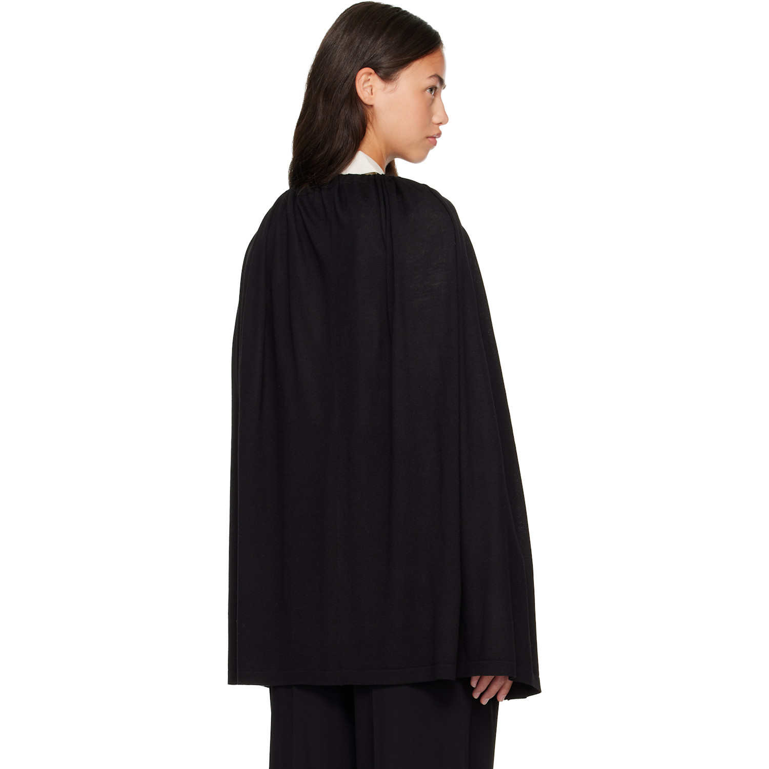  Toteme Black Drawstring Cape 