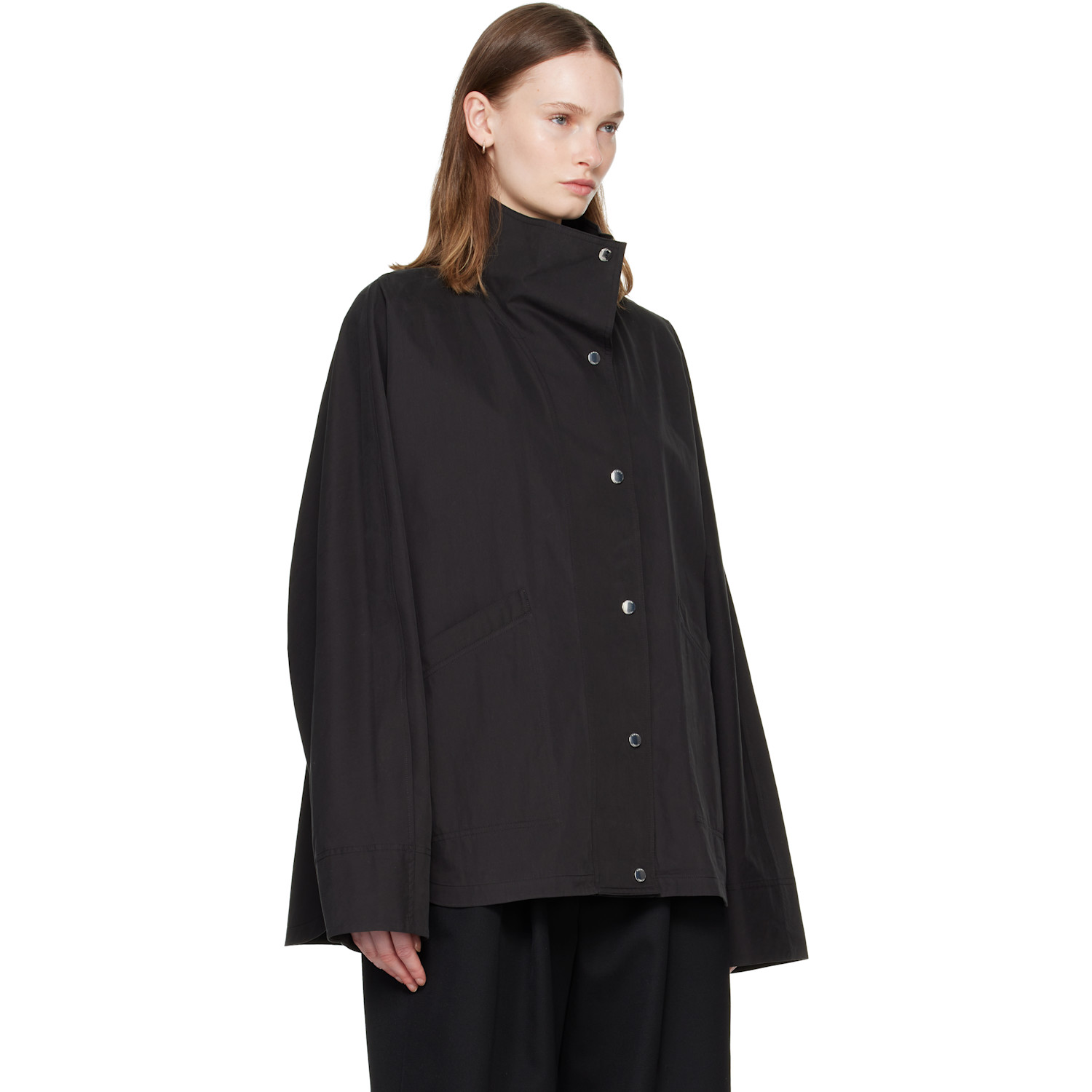  Toteme Black Summer Parachute Jacket 