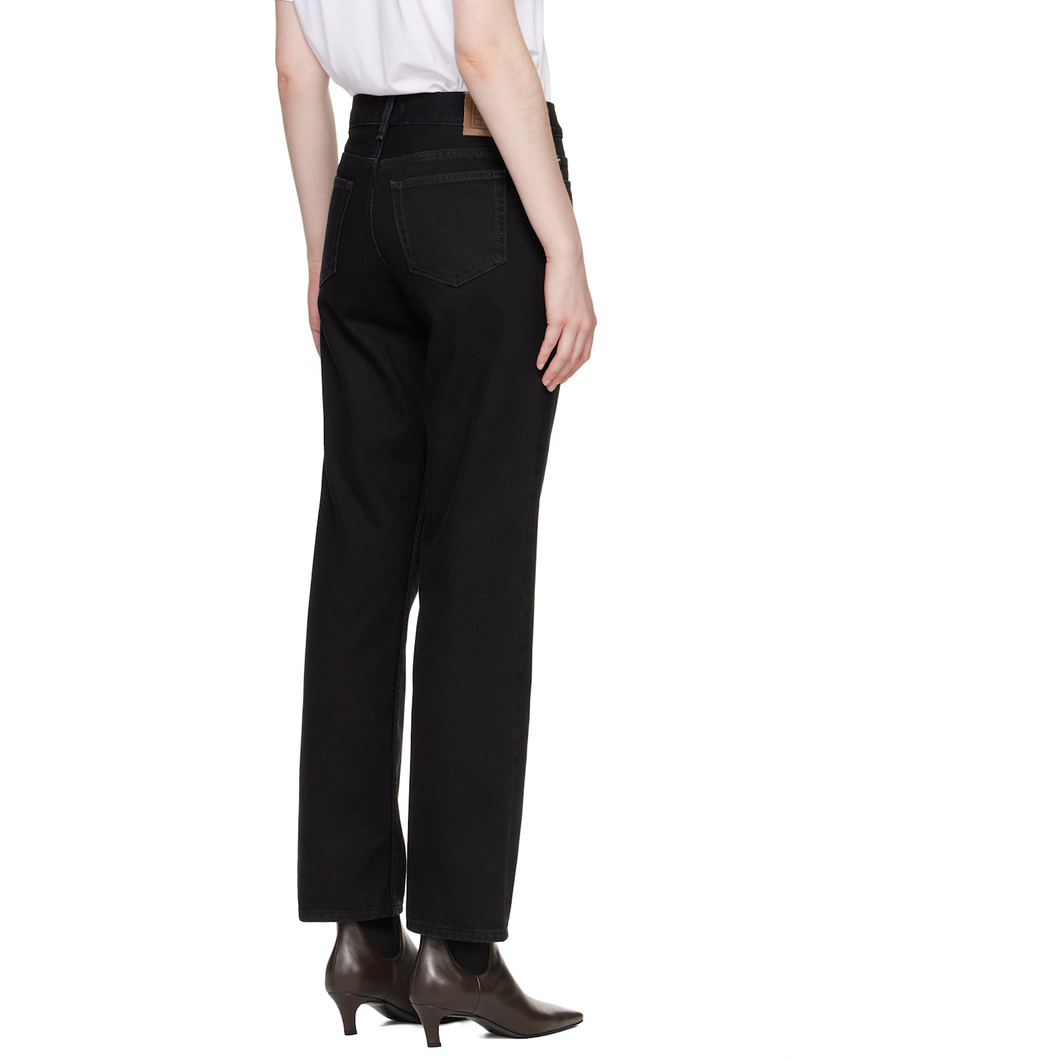  Toteme Black Low Straight Jeans 
