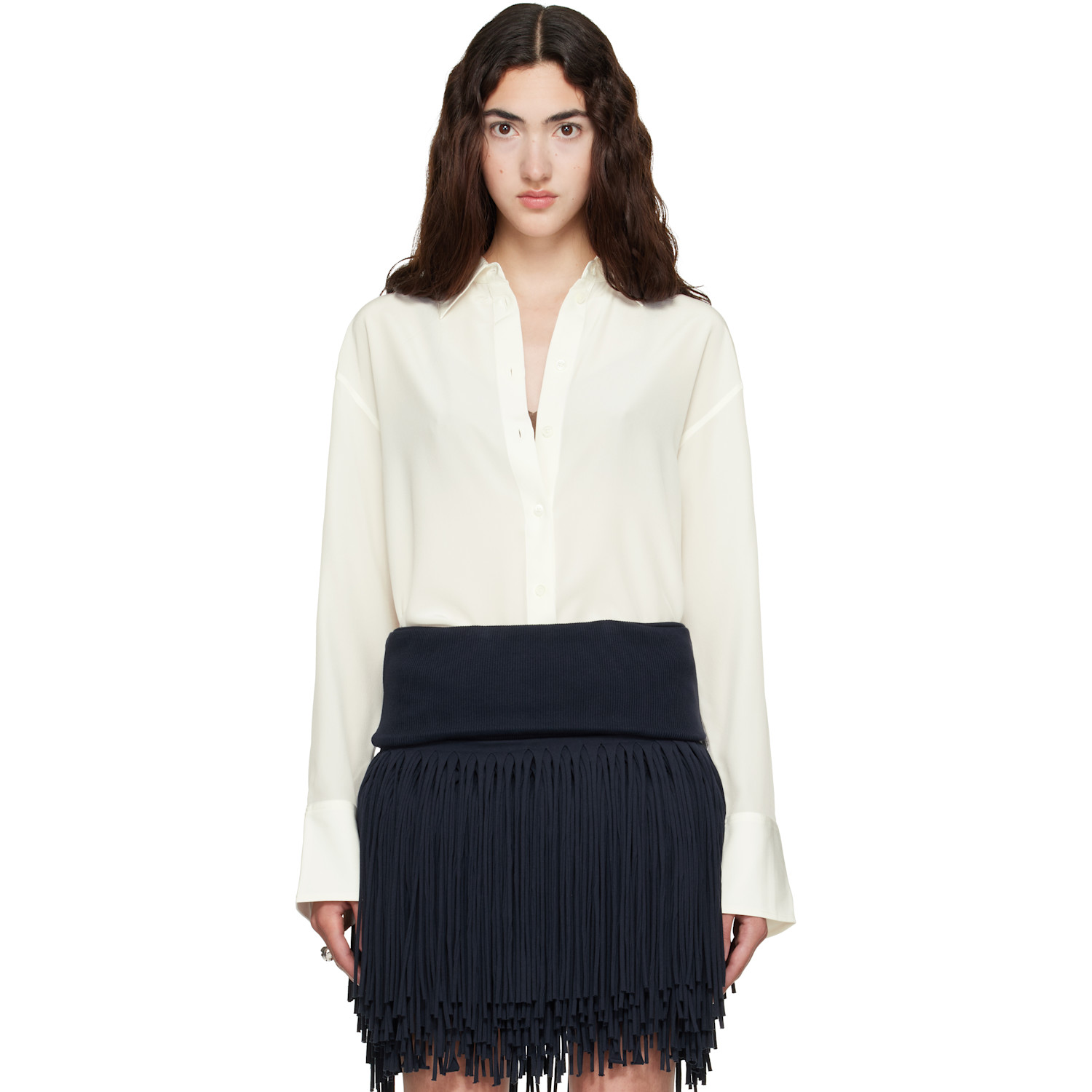 TOTEME Off-White Silk Crepe Shirt