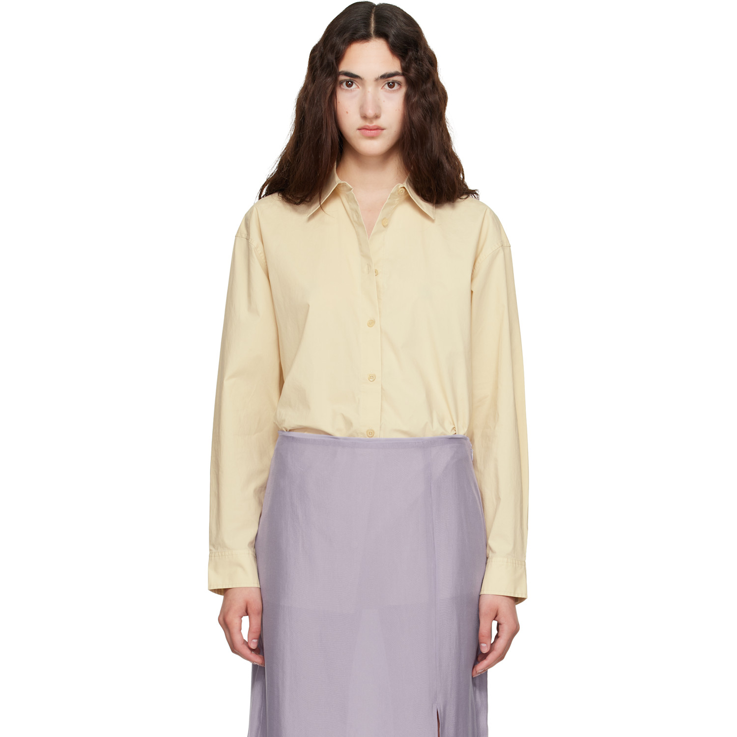 TOTEME Yellow Classic Tumbled Shirt