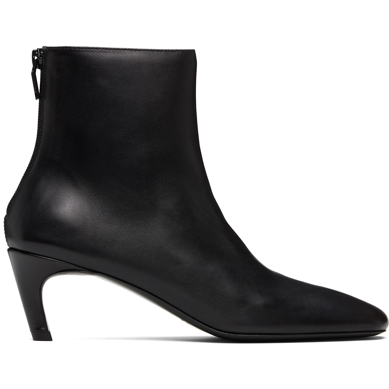 TOTEME Black Soft Nappa Ankle Boots