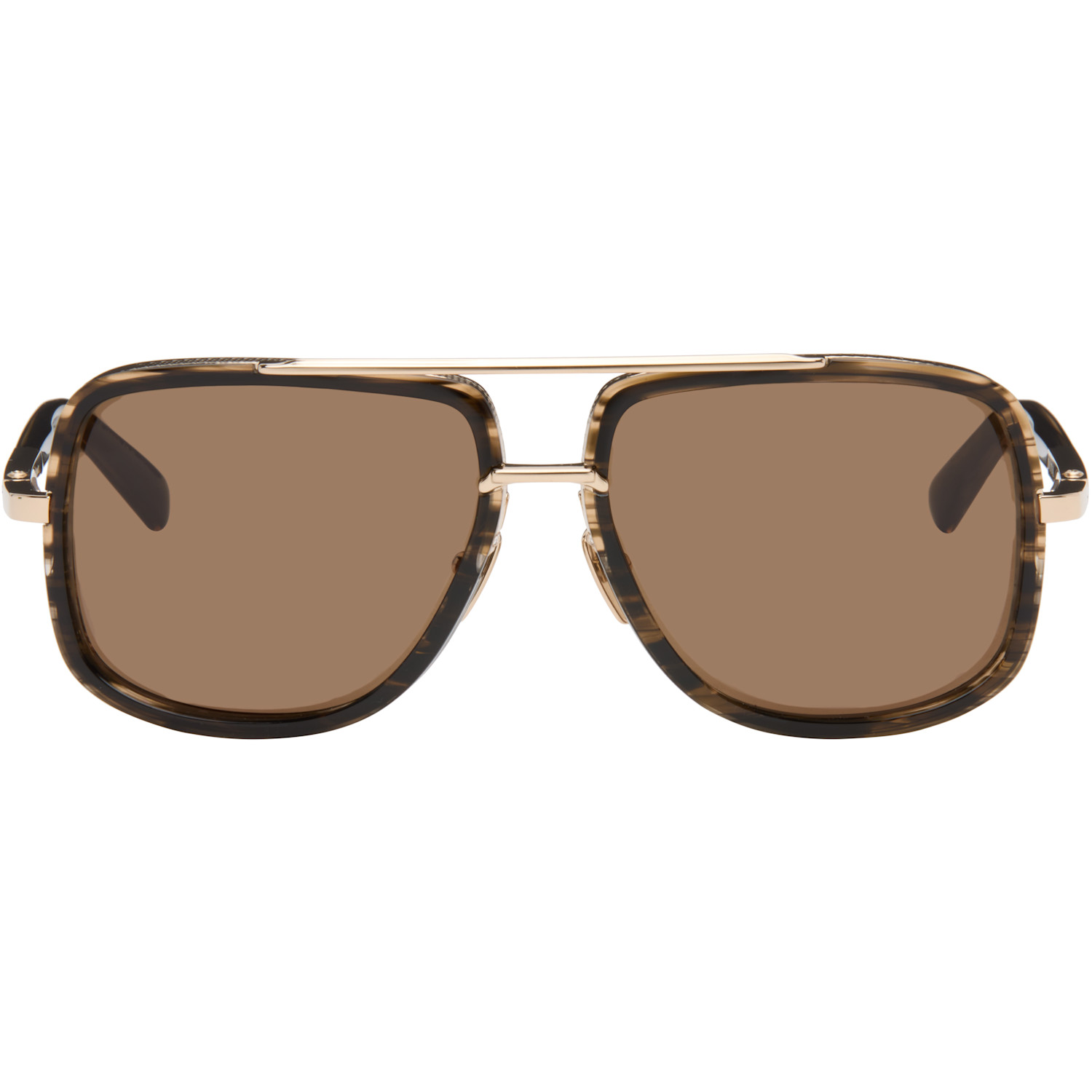 Dita Brown & Gold Mach-One Sunglasses
