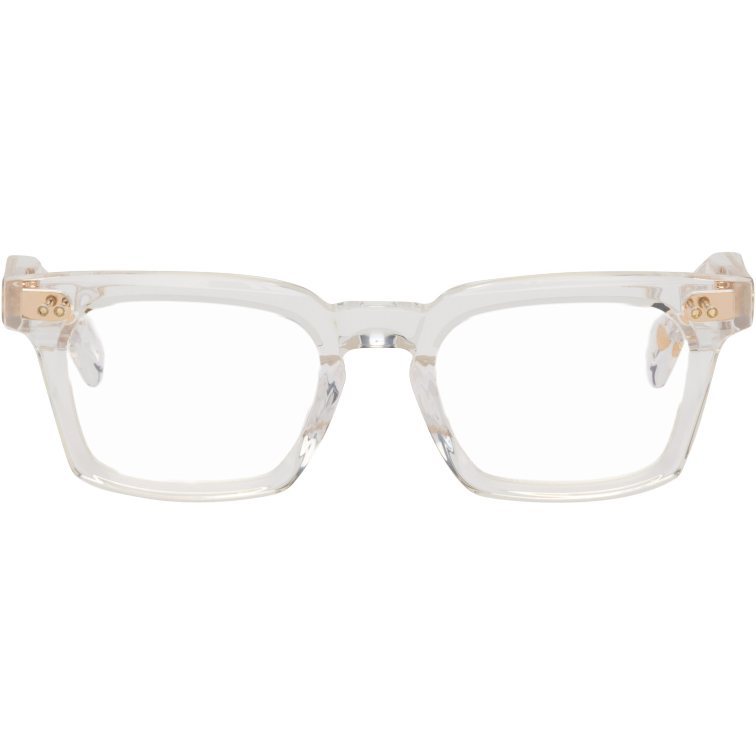Dita Transparent & Gold Monolix Optical Glasses