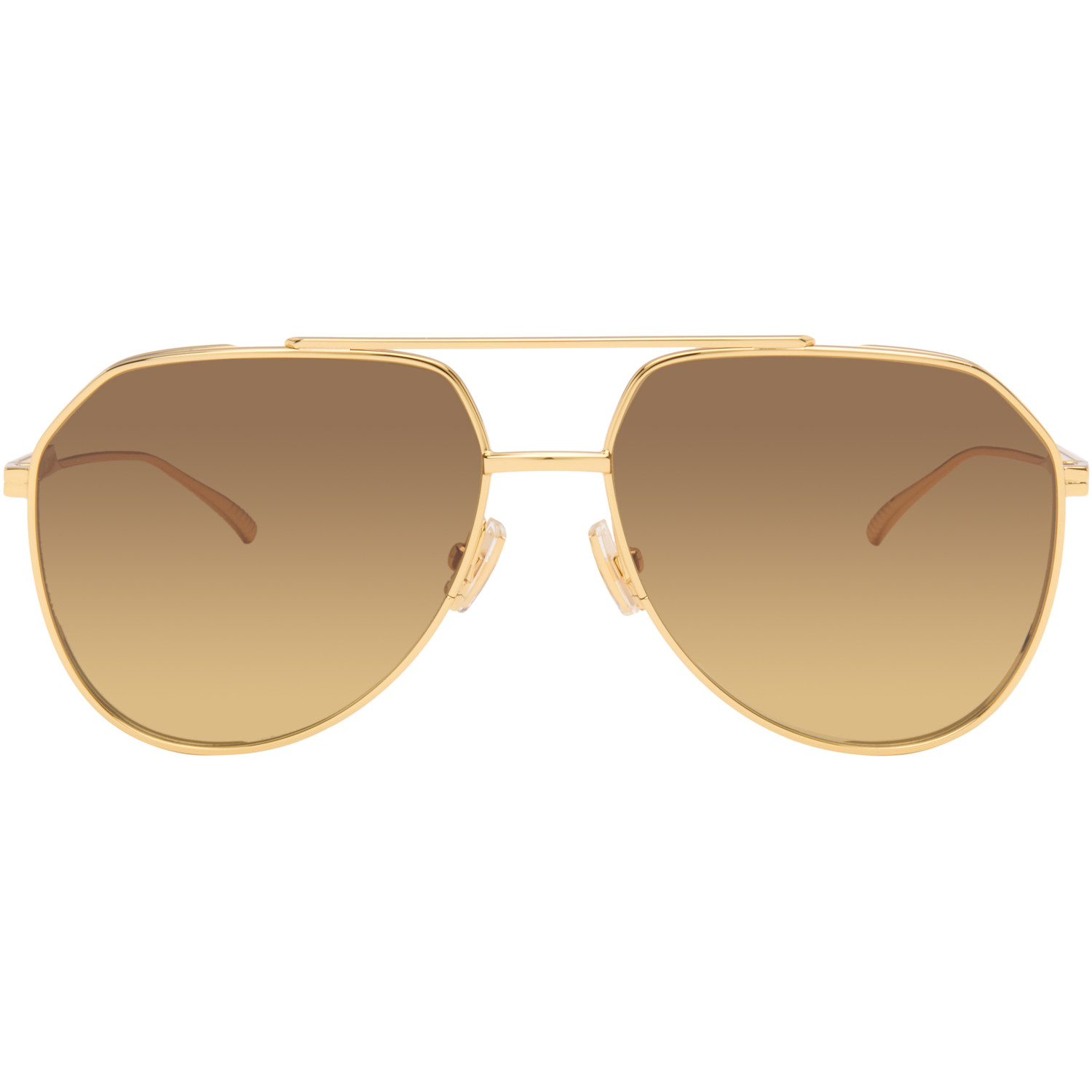 Bottega Veneta Gold Light Ribbon Sunglasses