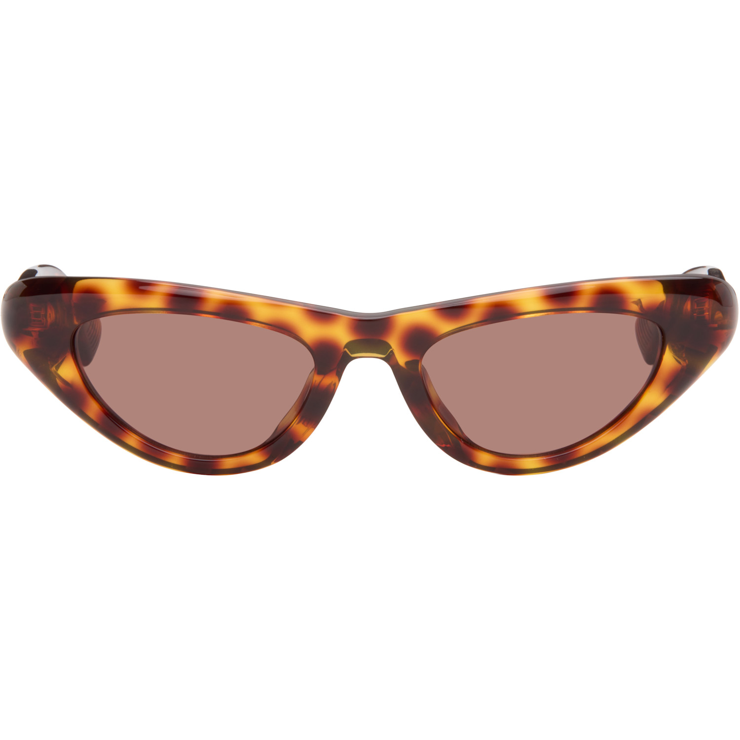 Bottega Veneta Brown Curvy Sunglasses