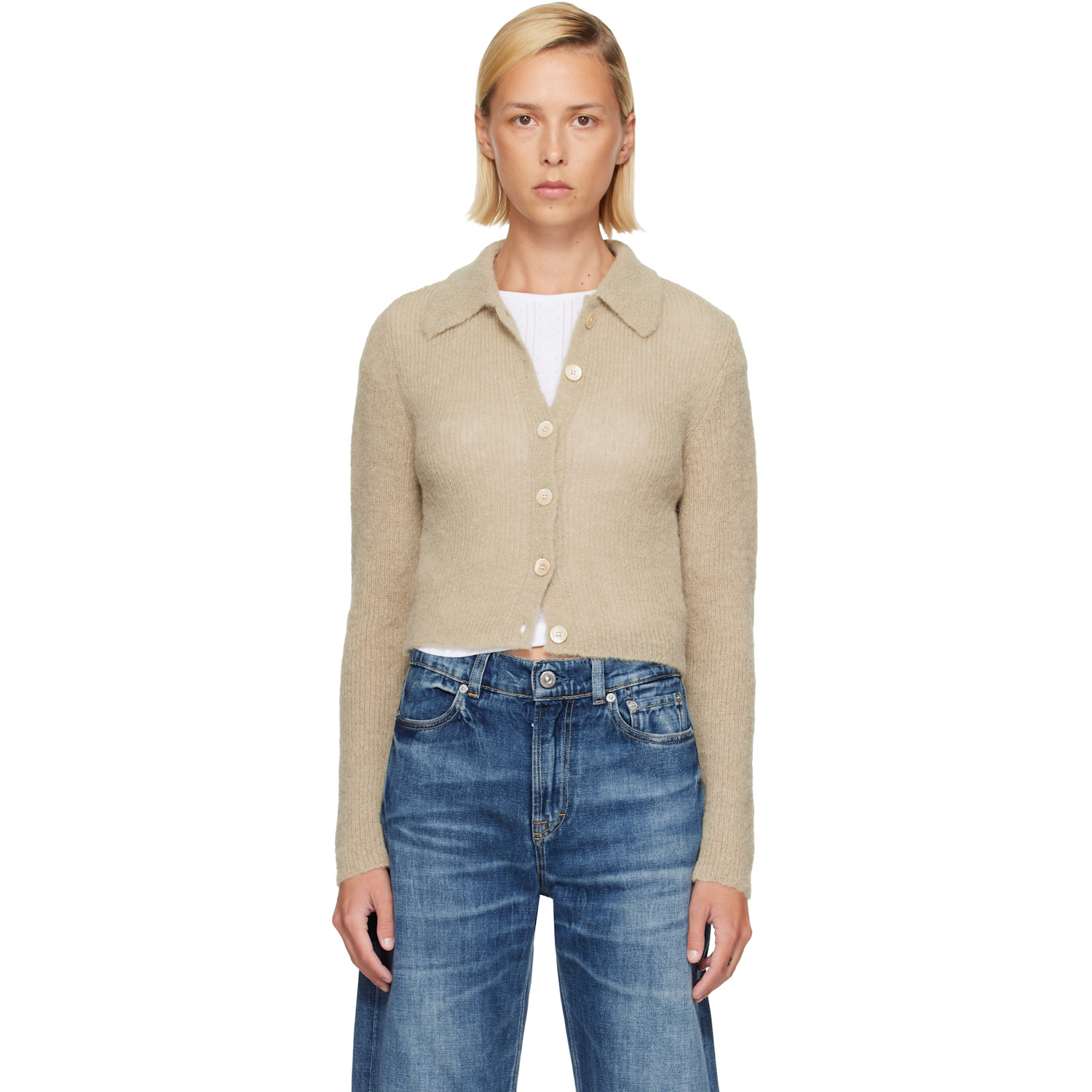 OUR LEGACY Green Mazzy Polo Cardigan