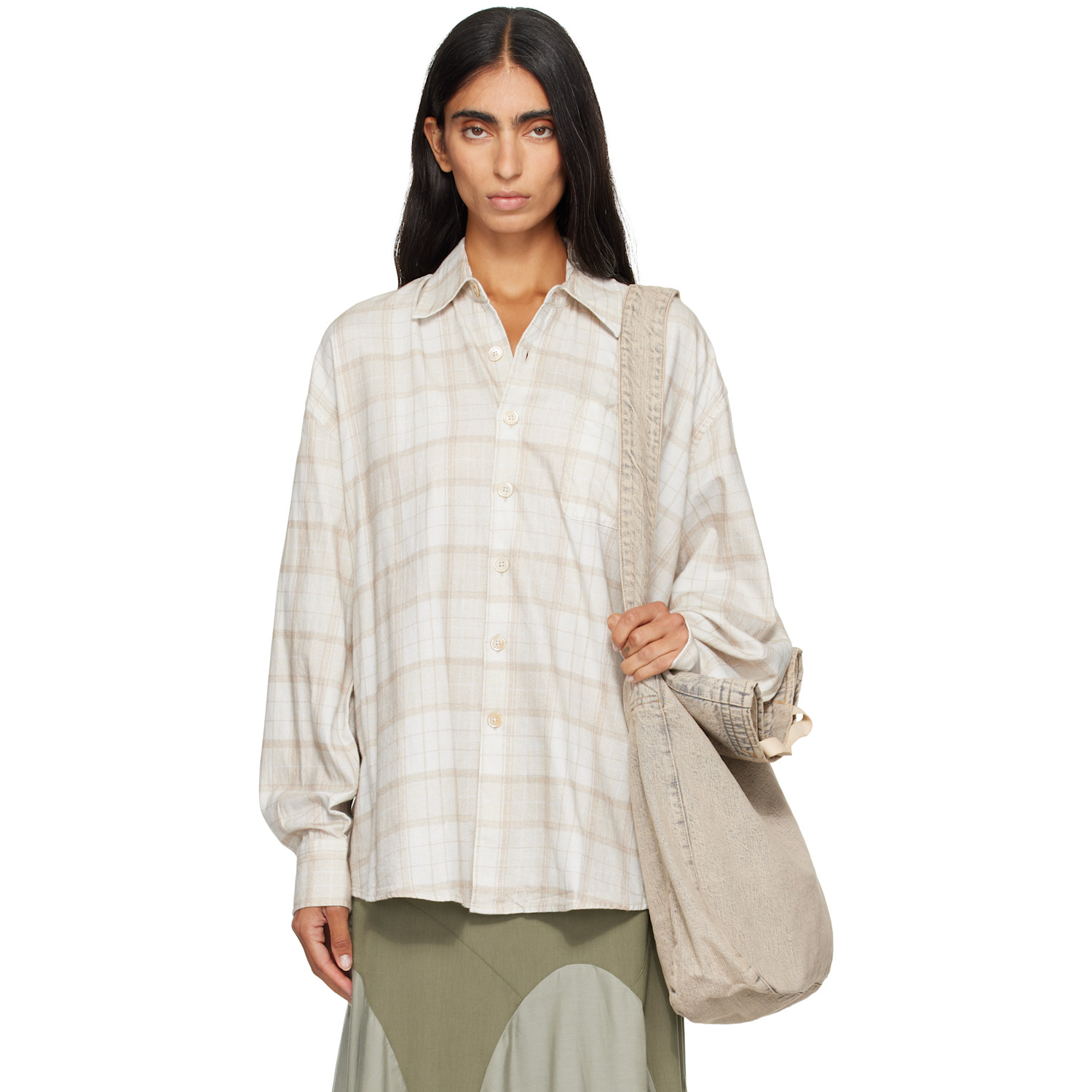 OUR LEGACY Beige Borrowed Shirt