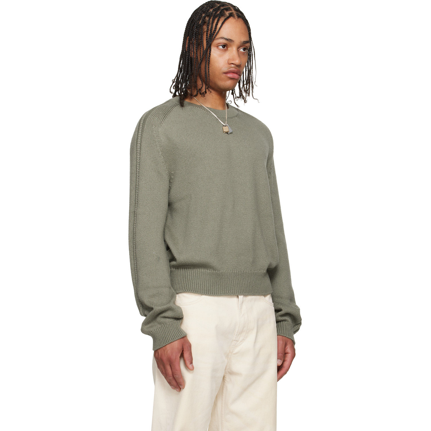  Our Legacy Gray True Roundneck Sweater 