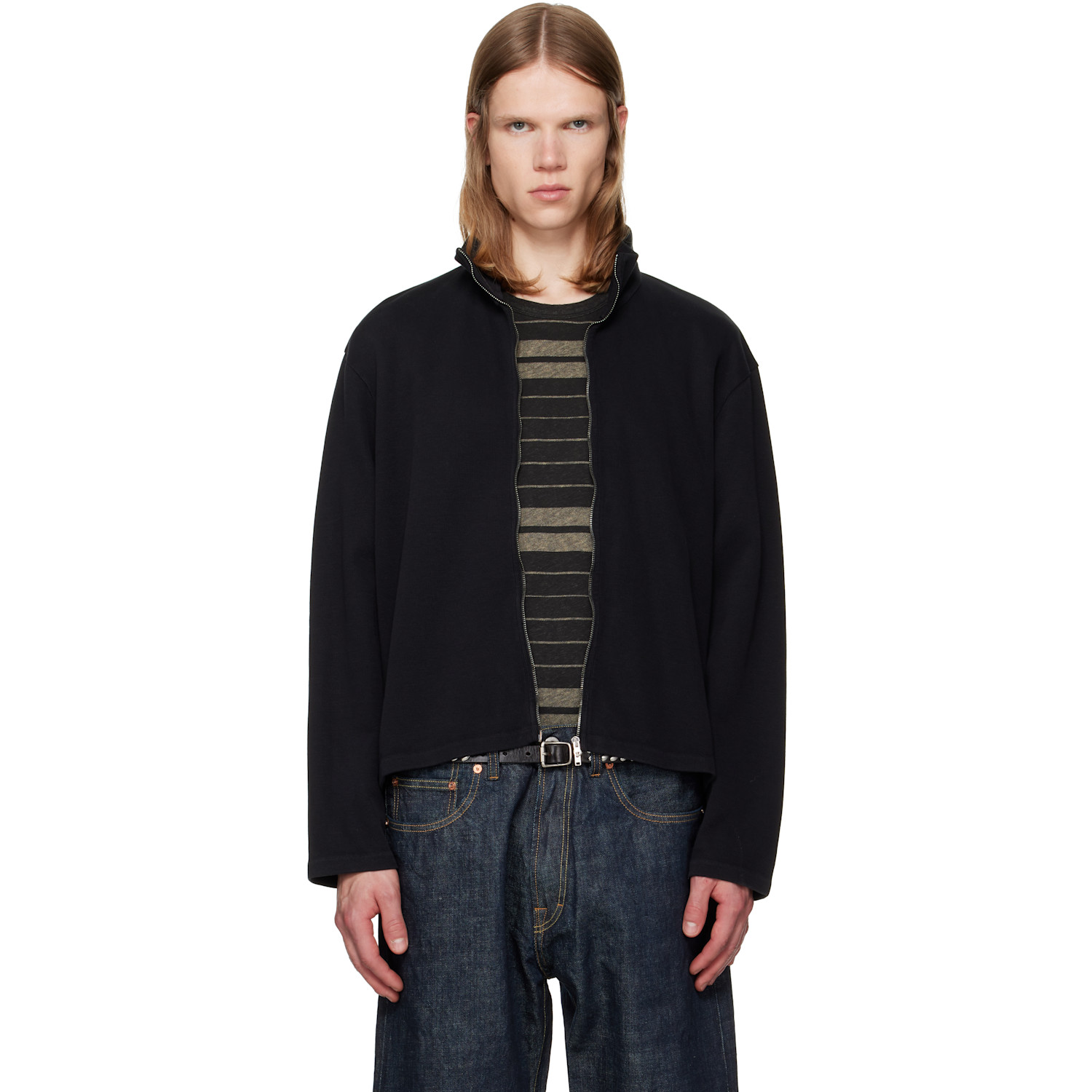 OUR LEGACY Black Shrunken Fullzip Track Jacket