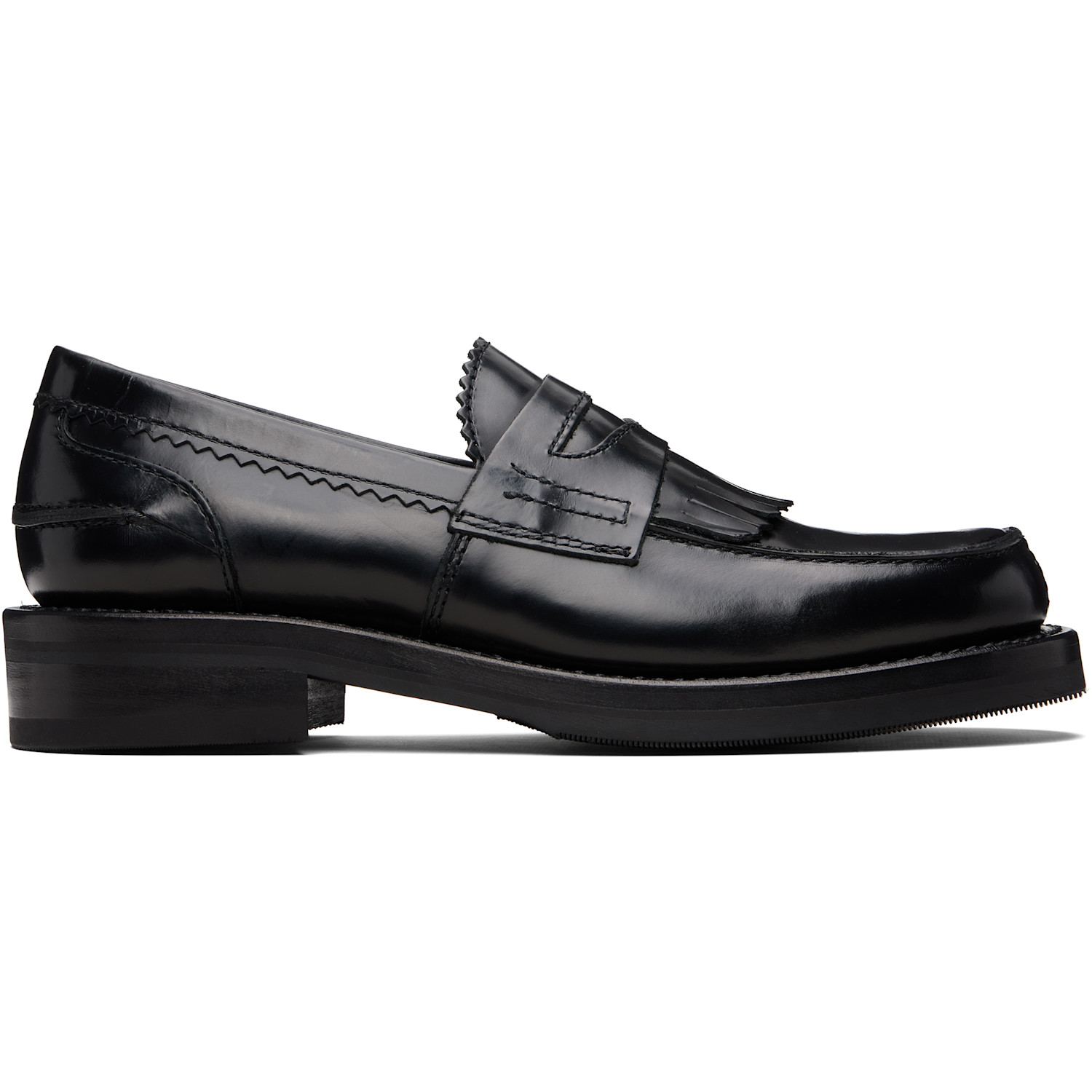 OUR LEGACY Black Leather Loafers