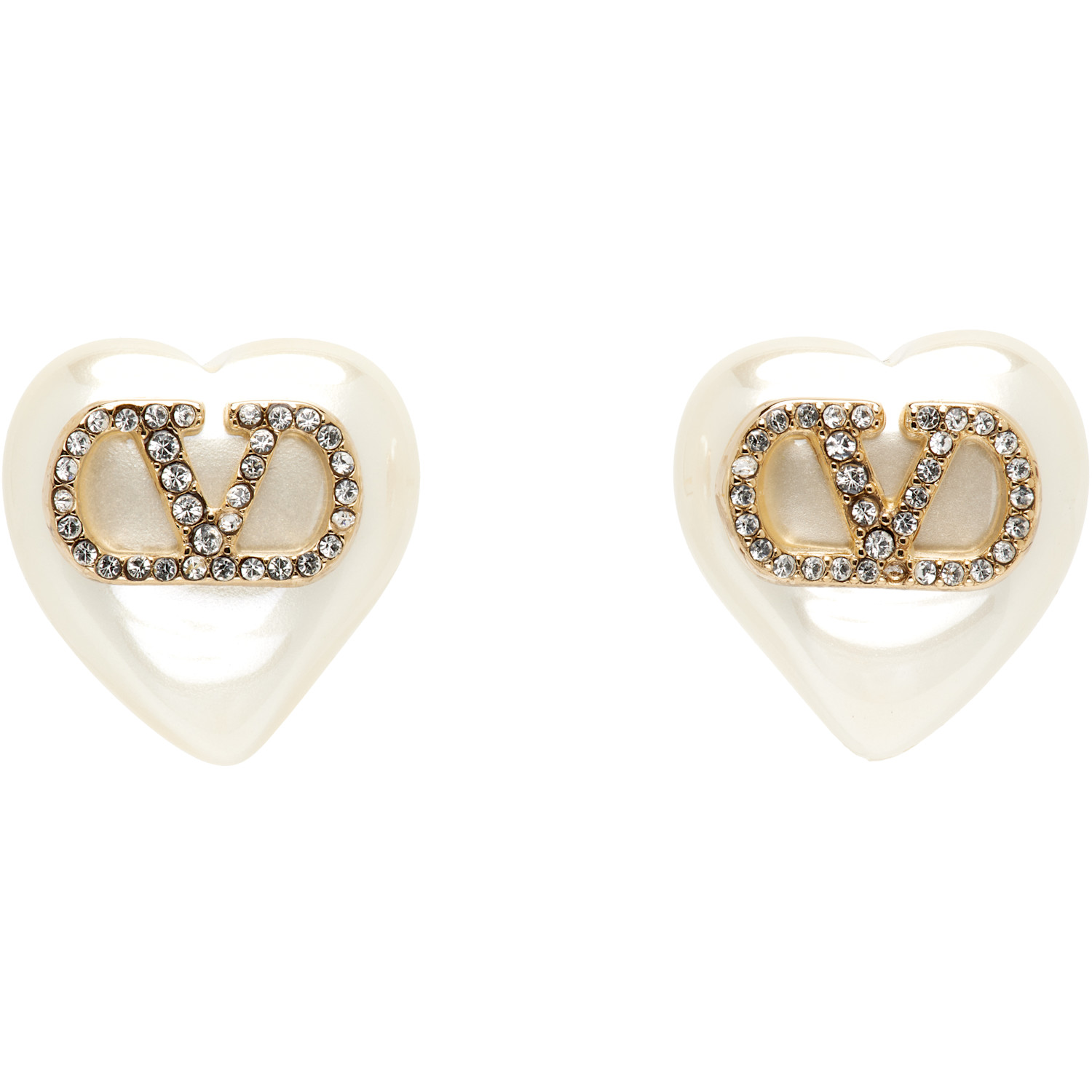 Valentino Garavani VLogo Signature Faux-Pearl Earrings