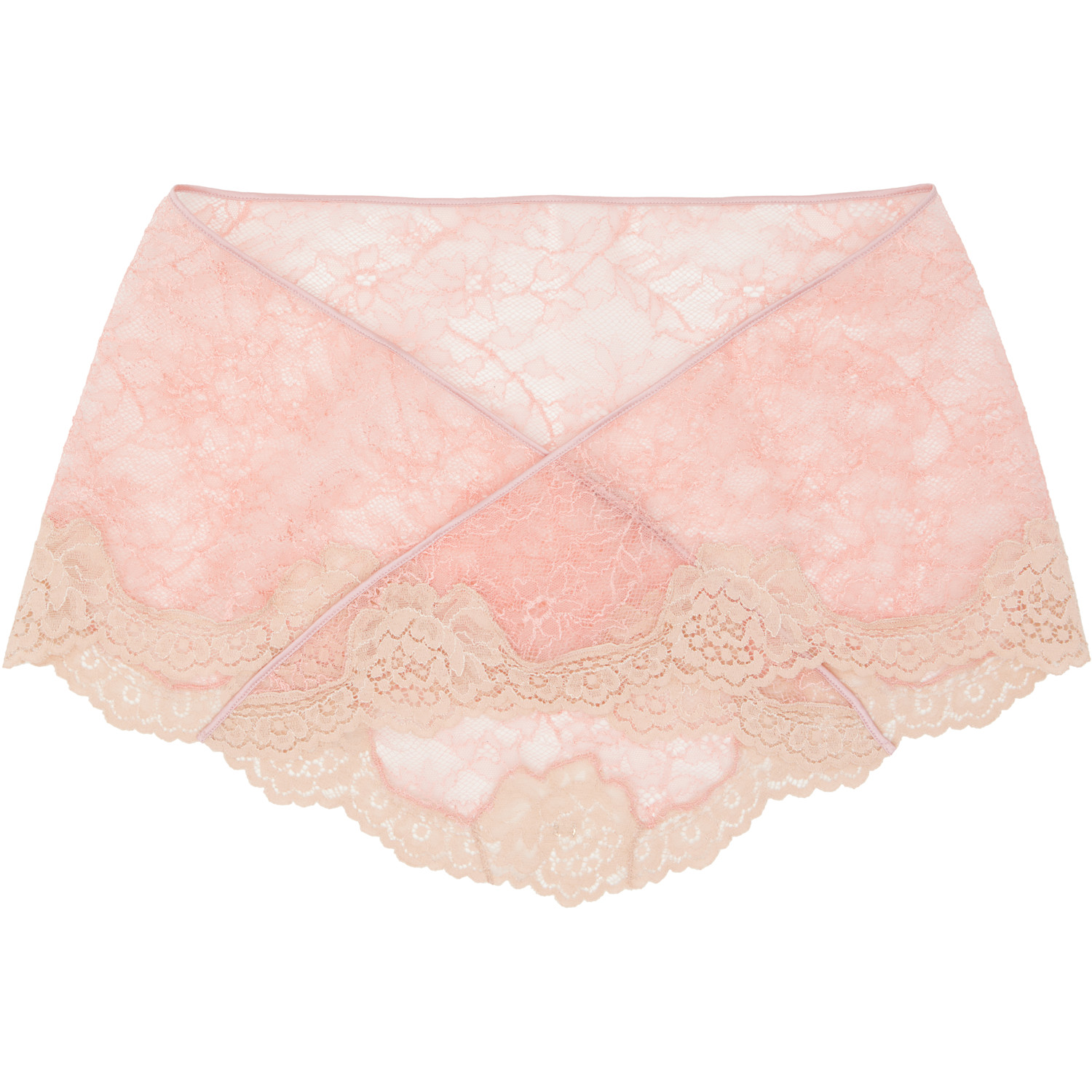 Valentino Garavani Pink Lace Head Scarf