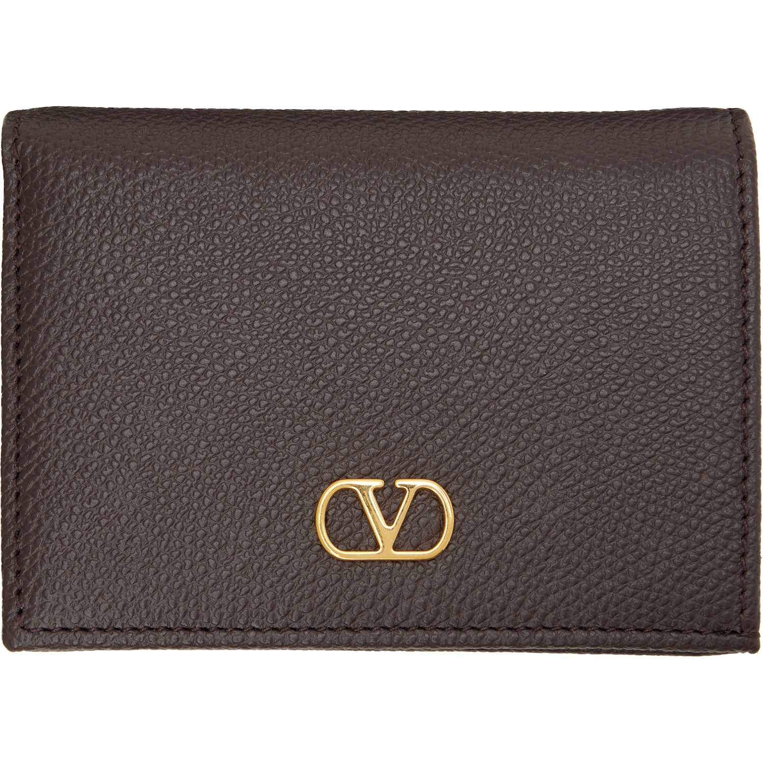 Valentino Garavani Brown VLogo Signature Wallet