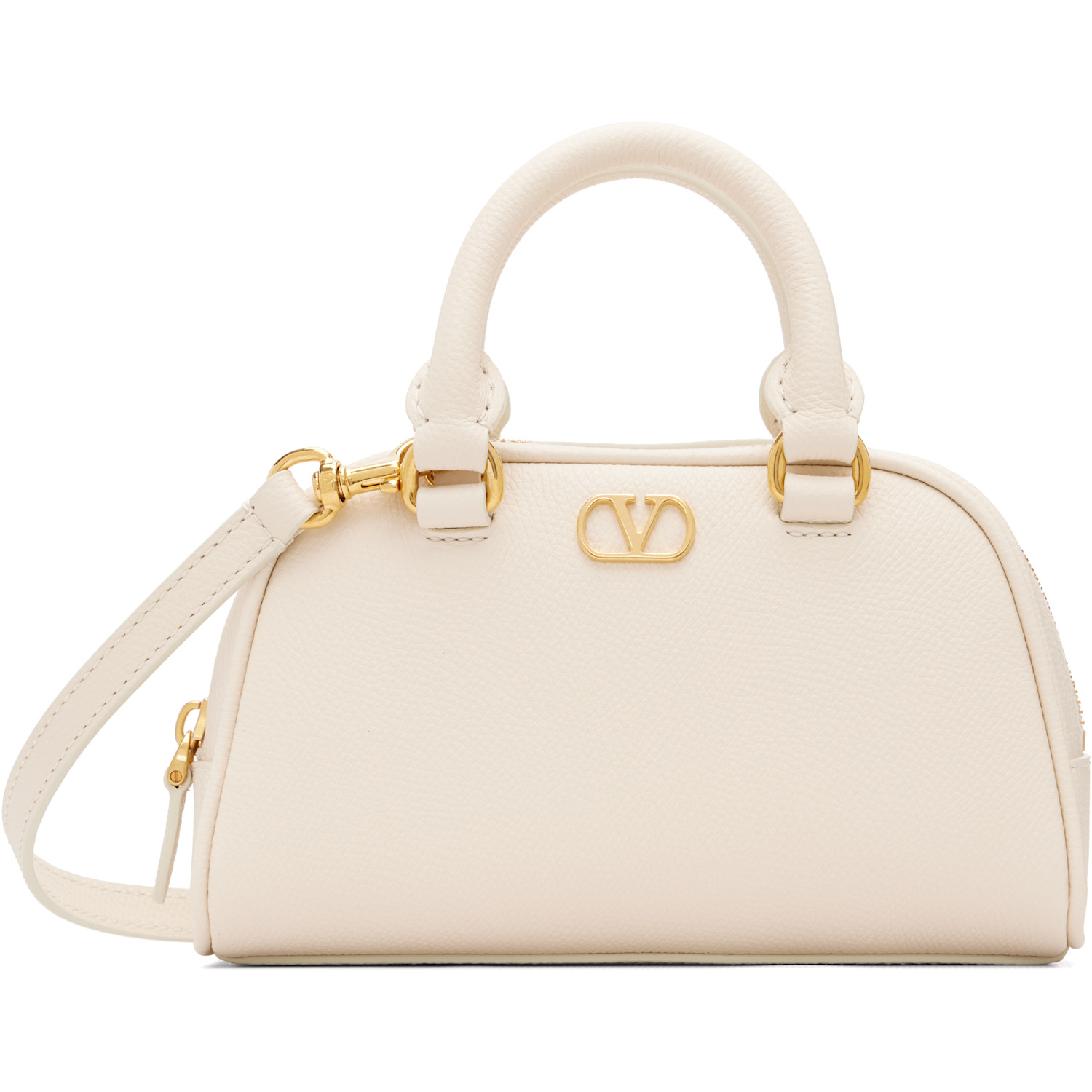 Valentino Garavani Off-White VLogo Signature Mini Bowling Bag