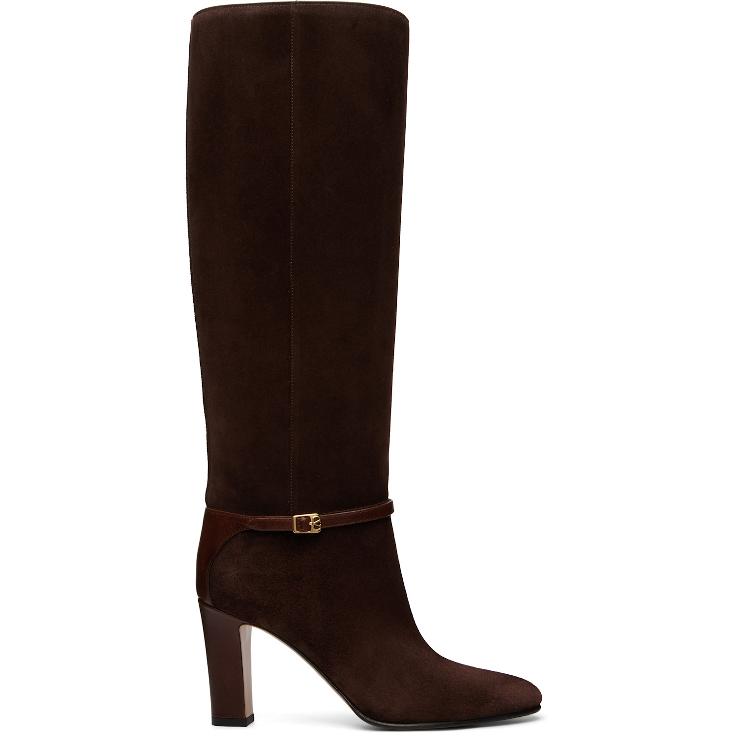Valentino Garavani Brown Pattie Crust Leather Boots