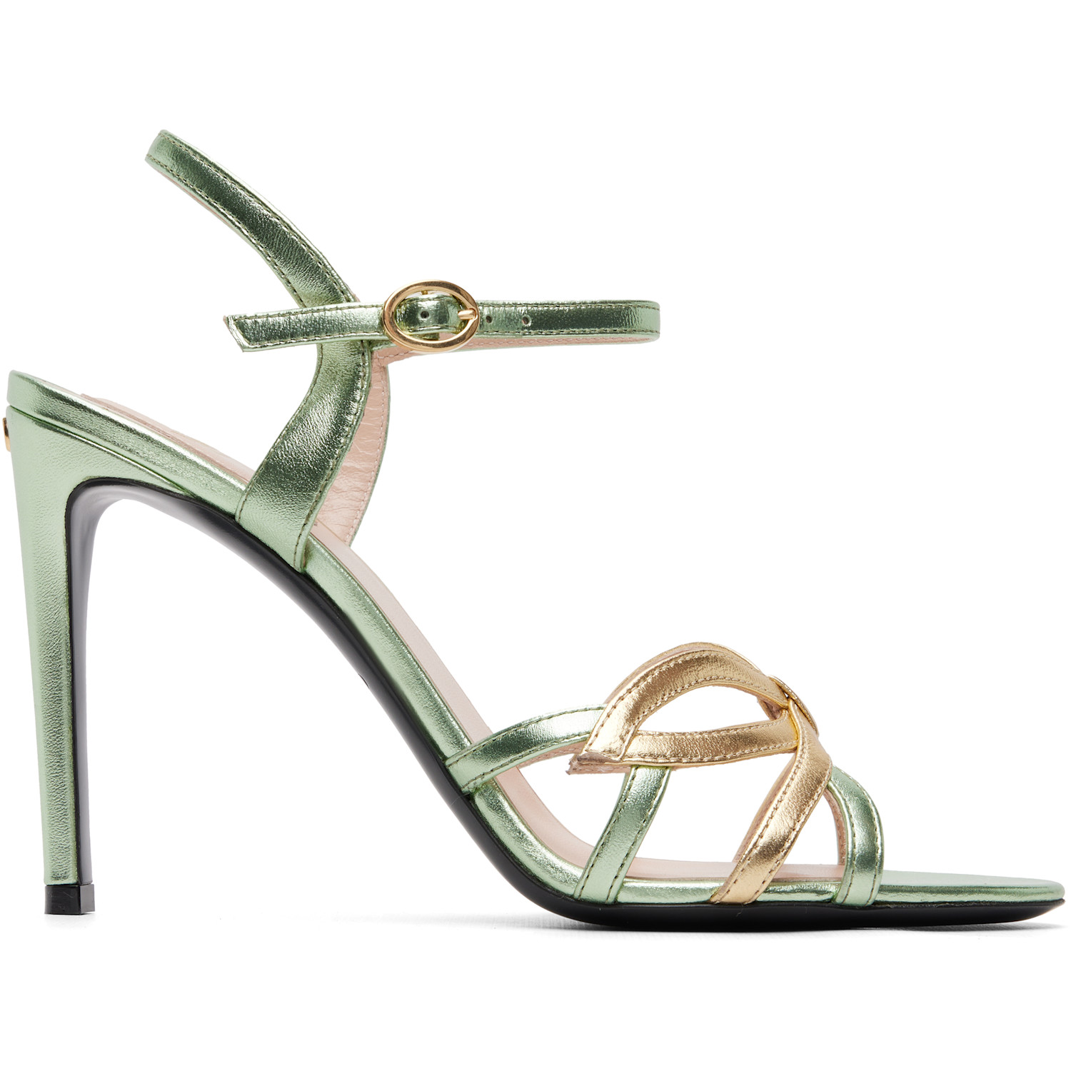 Valentino Garavani Green Bow Heeled Sandals