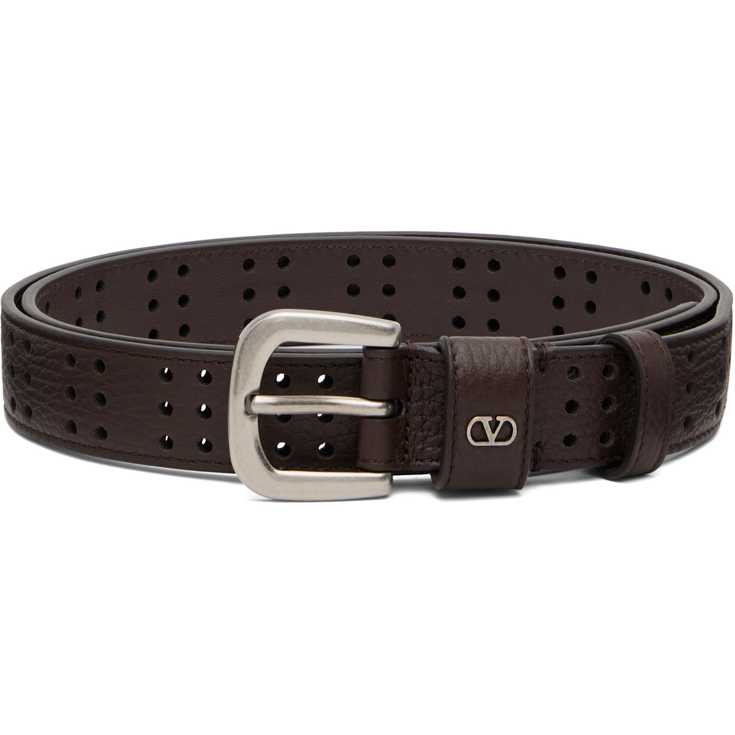 Valentino Garavani Brown Mini VLogo Signature Belt