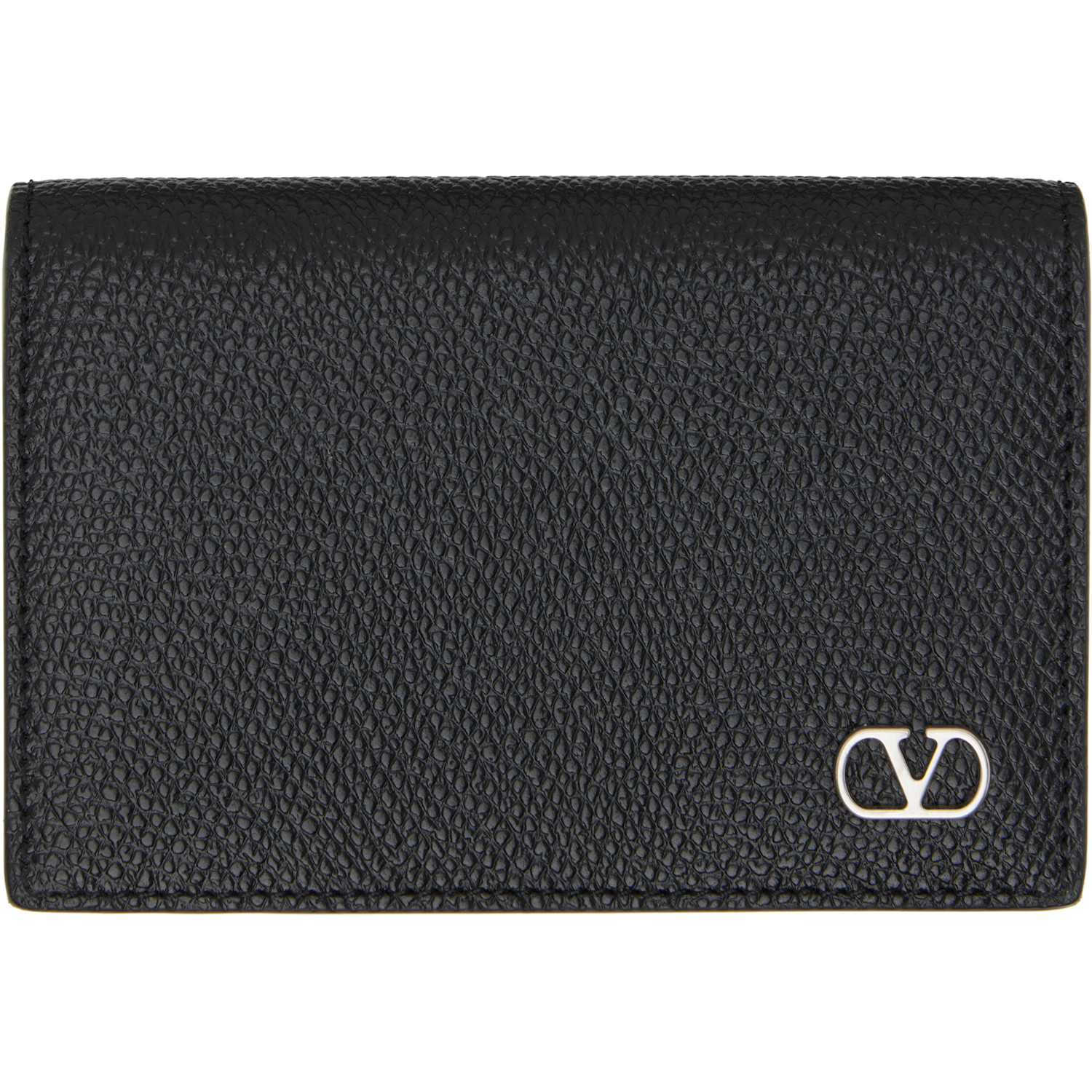 Valentino Garavani Black VLogo Signature Card Holder