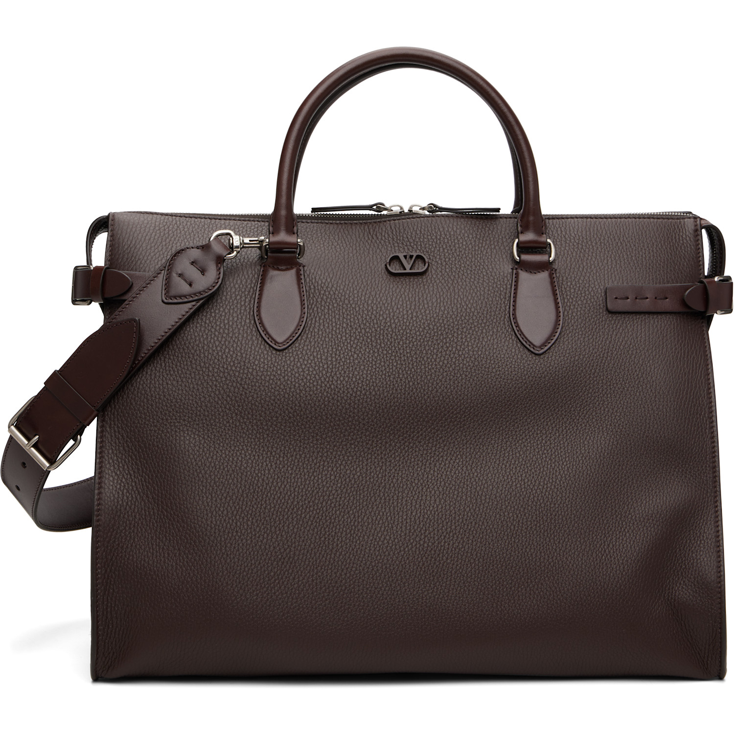 Valentino Garavani Brown Antibes Duffle Bag