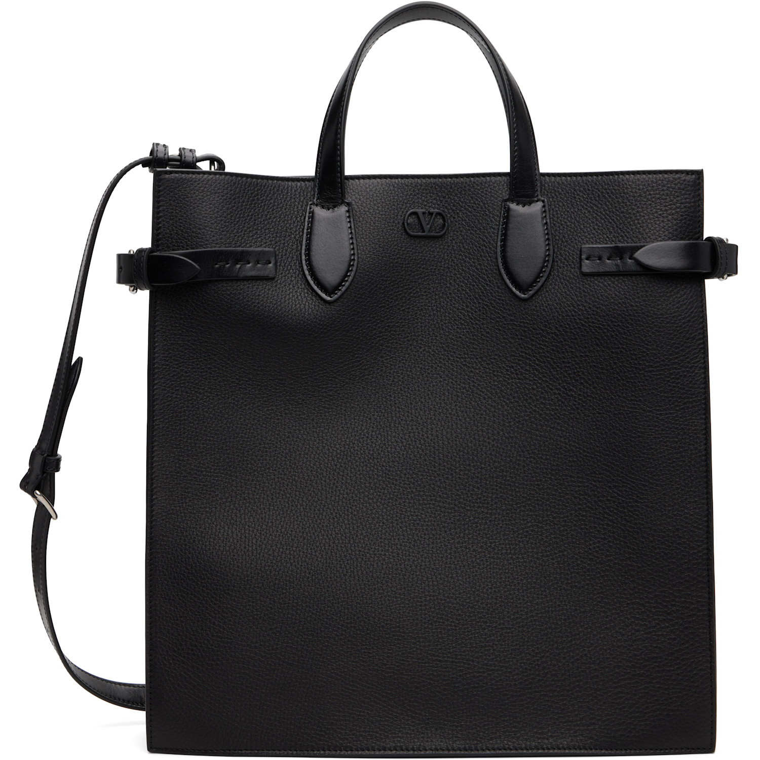 Valentino Garavani Black Antibes Medium Tote