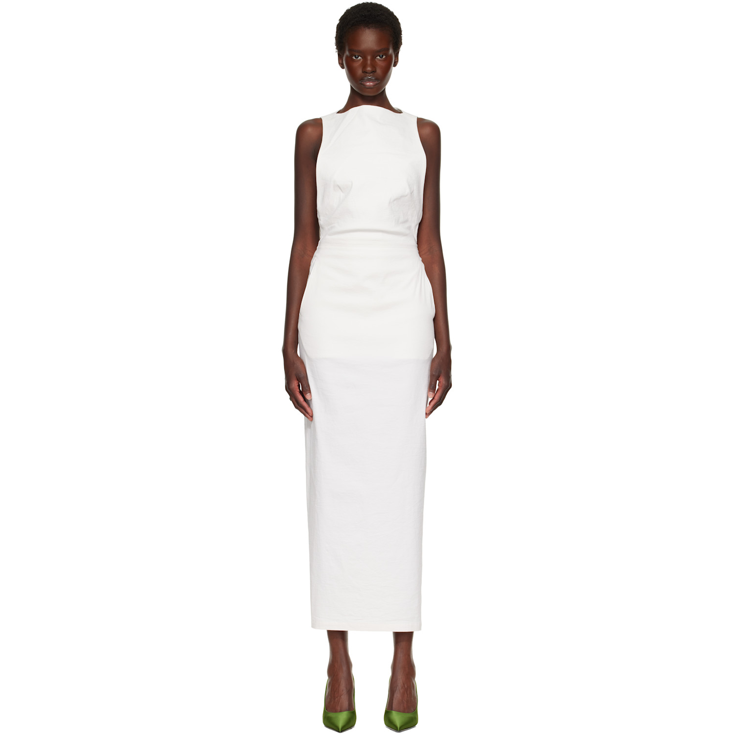 ISSEY MIYAKE Off-White Allow Maxi Dress