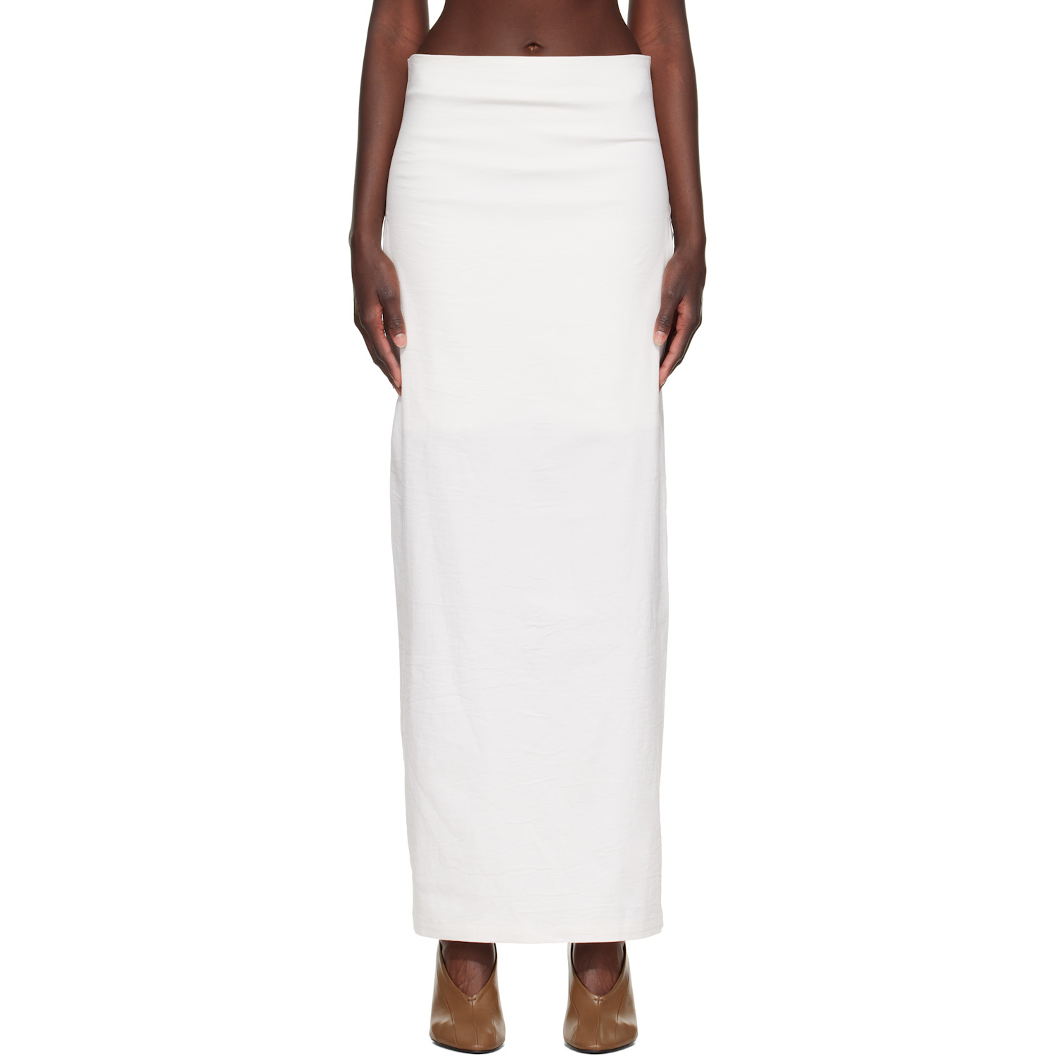 ISSEY MIYAKE Off-White Allow Maxi Skirt