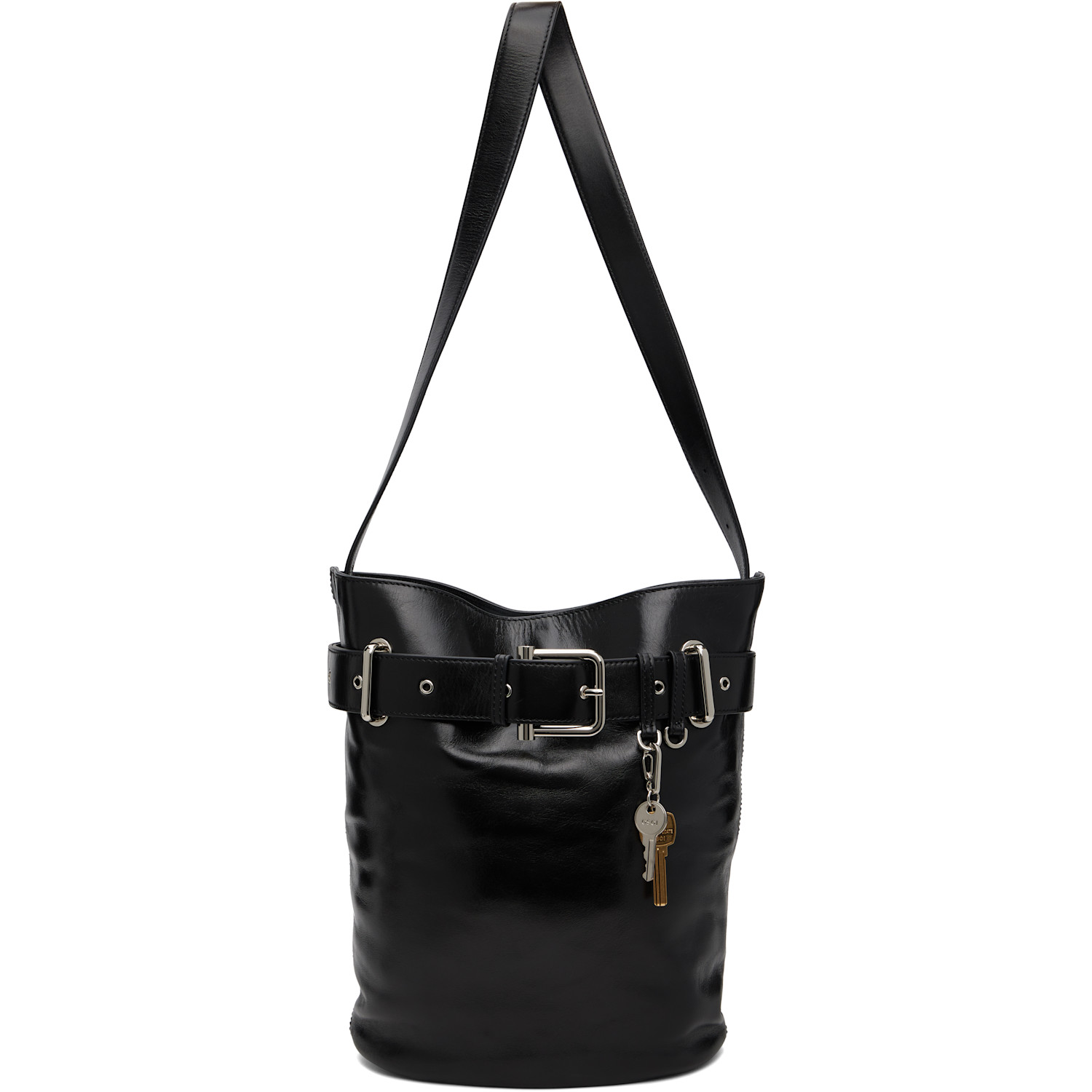 OSOI Black Bucket Brocle Bag