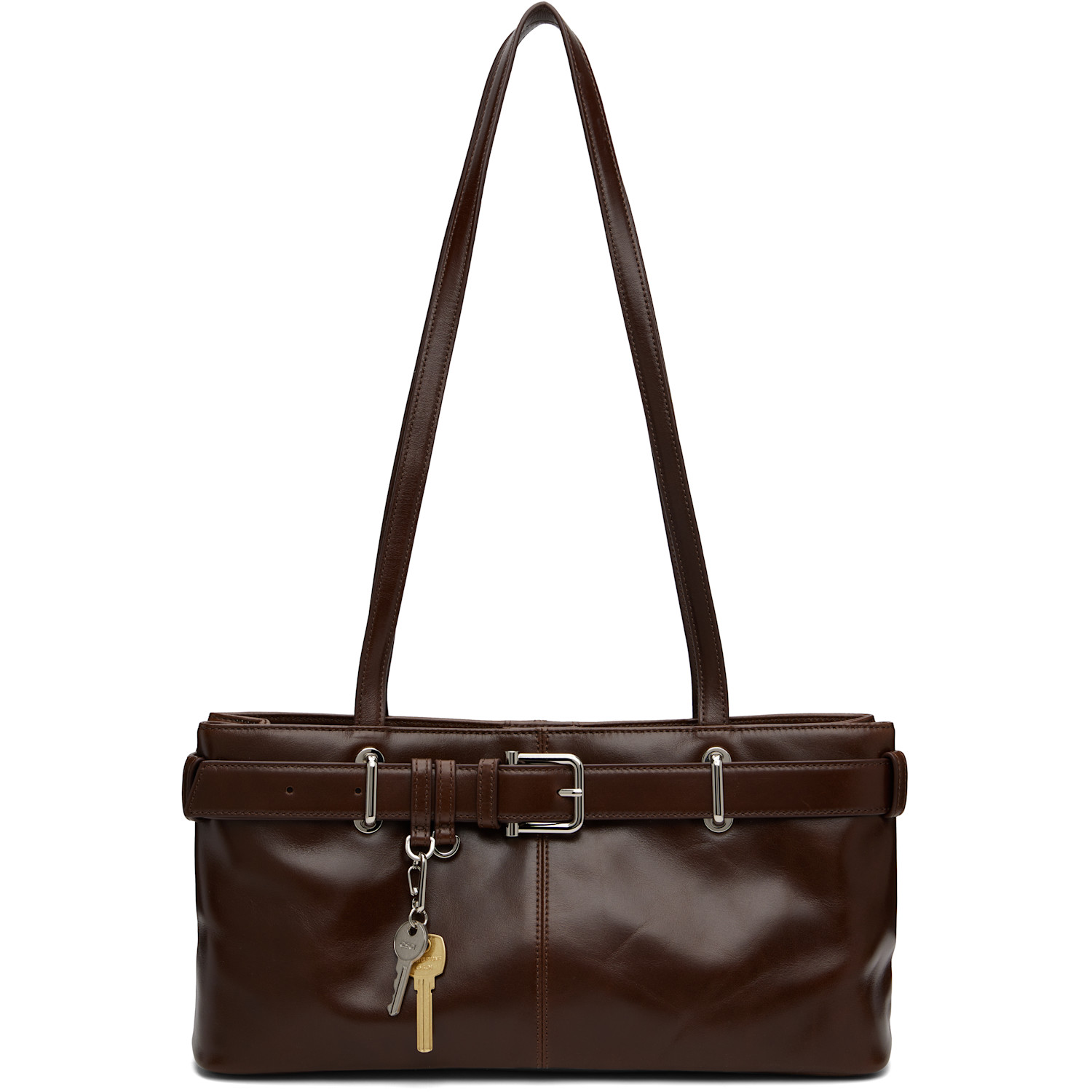 OSOI Brown Shoulder Brocle Bag