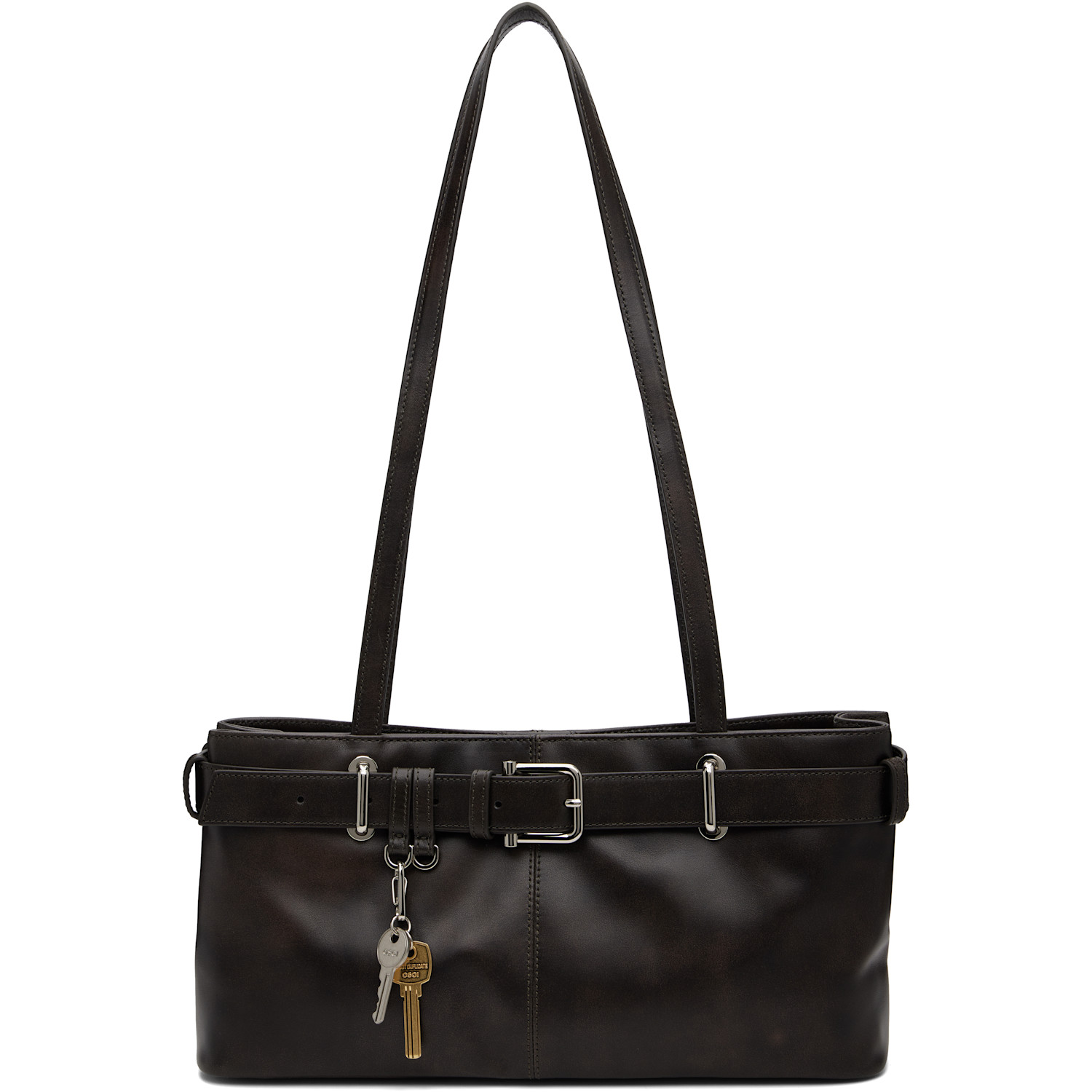 OSOI Brown Shoulder Brocle Bag
