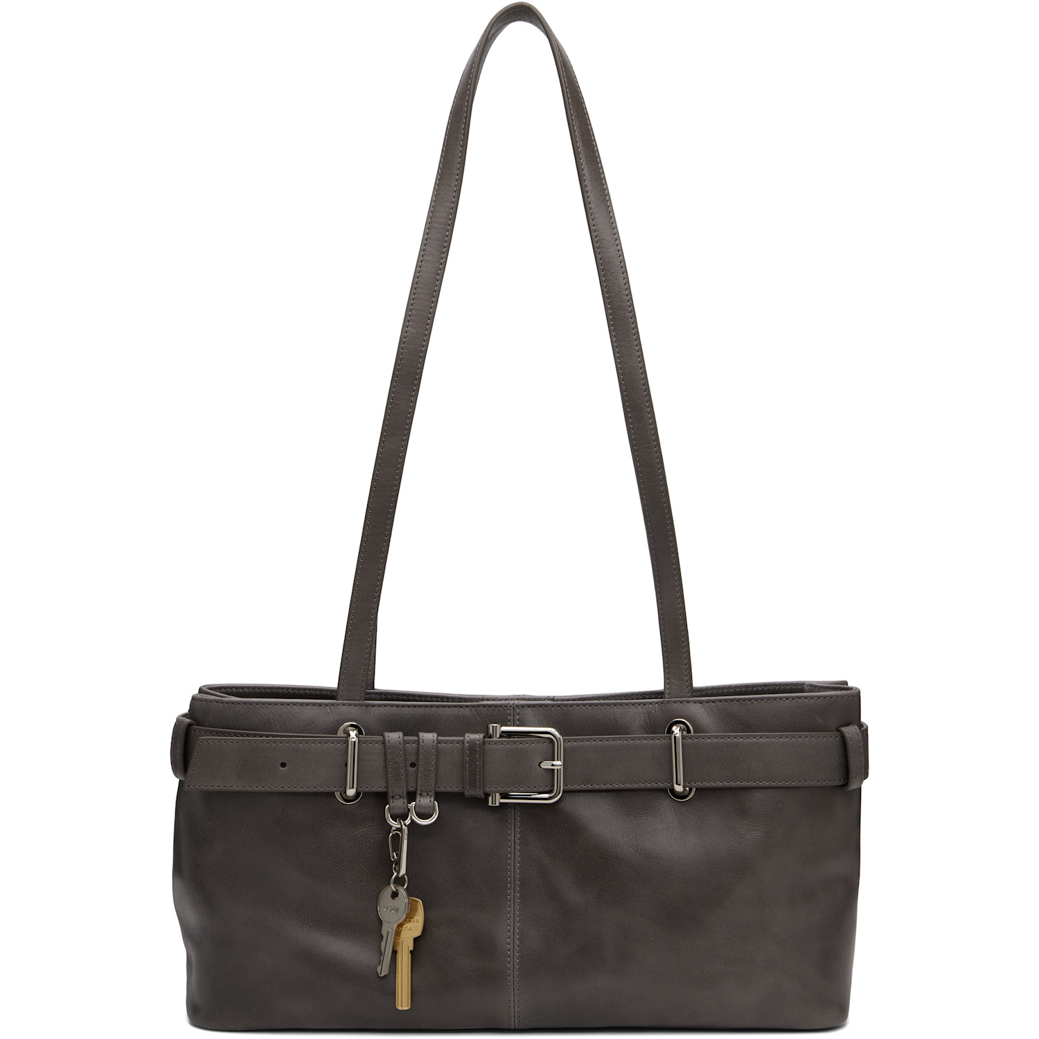 OSOI Gray Shoulder Brocle Bag