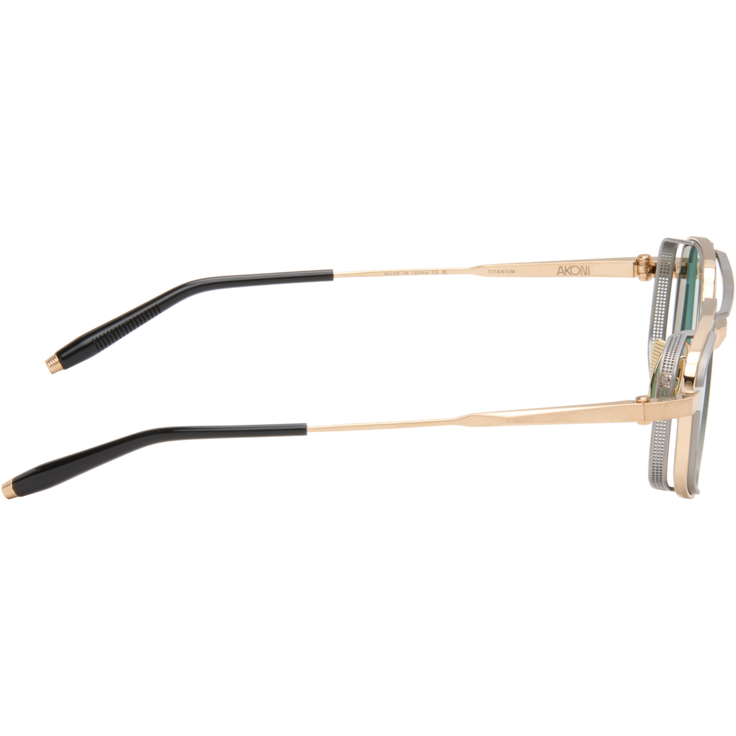  Akoni Gold & Gunmetal Atlantis Sunglasses 