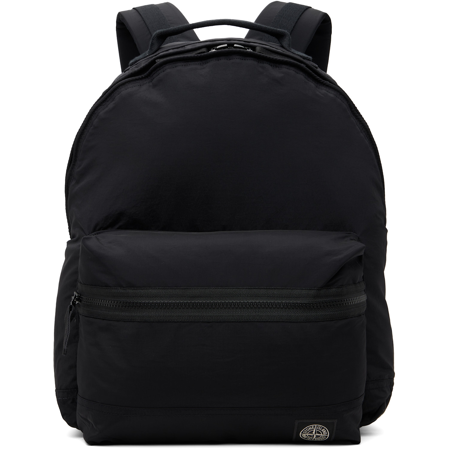 Stone Island Black 9200016 Coated Nylon Metal ECONYL Backpack