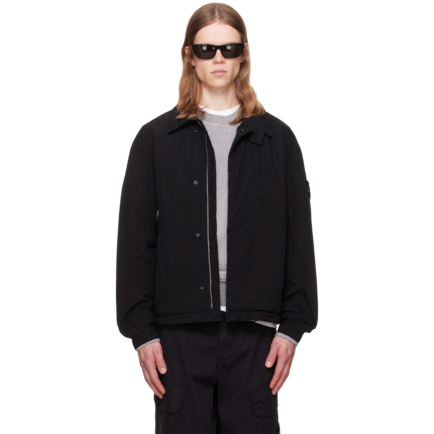 Stone Island Black Q100011 Light Compact Touch Poly-TC Jacket