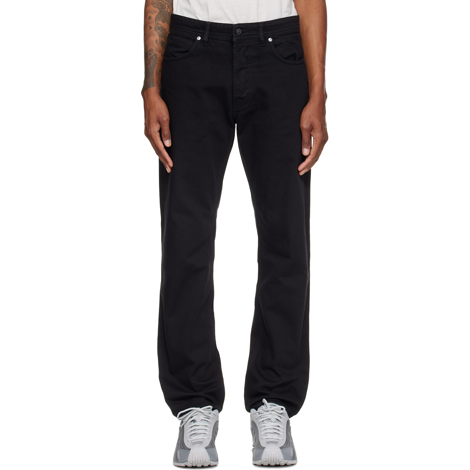 Stone Island Black J100005 Light Bull Denim-TC Jeans