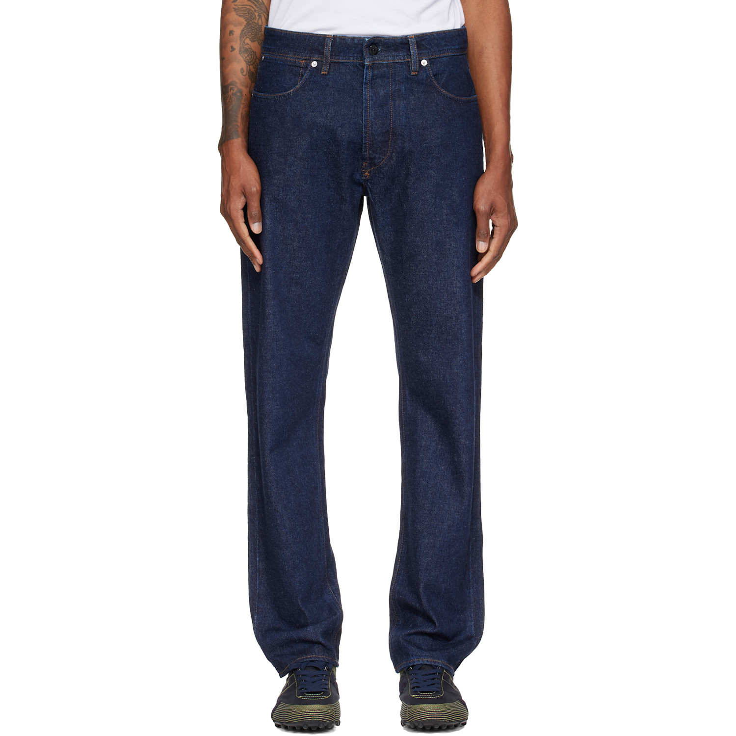 Stone Island Blue J100005 Indigo Denim-Rinsed Jeans