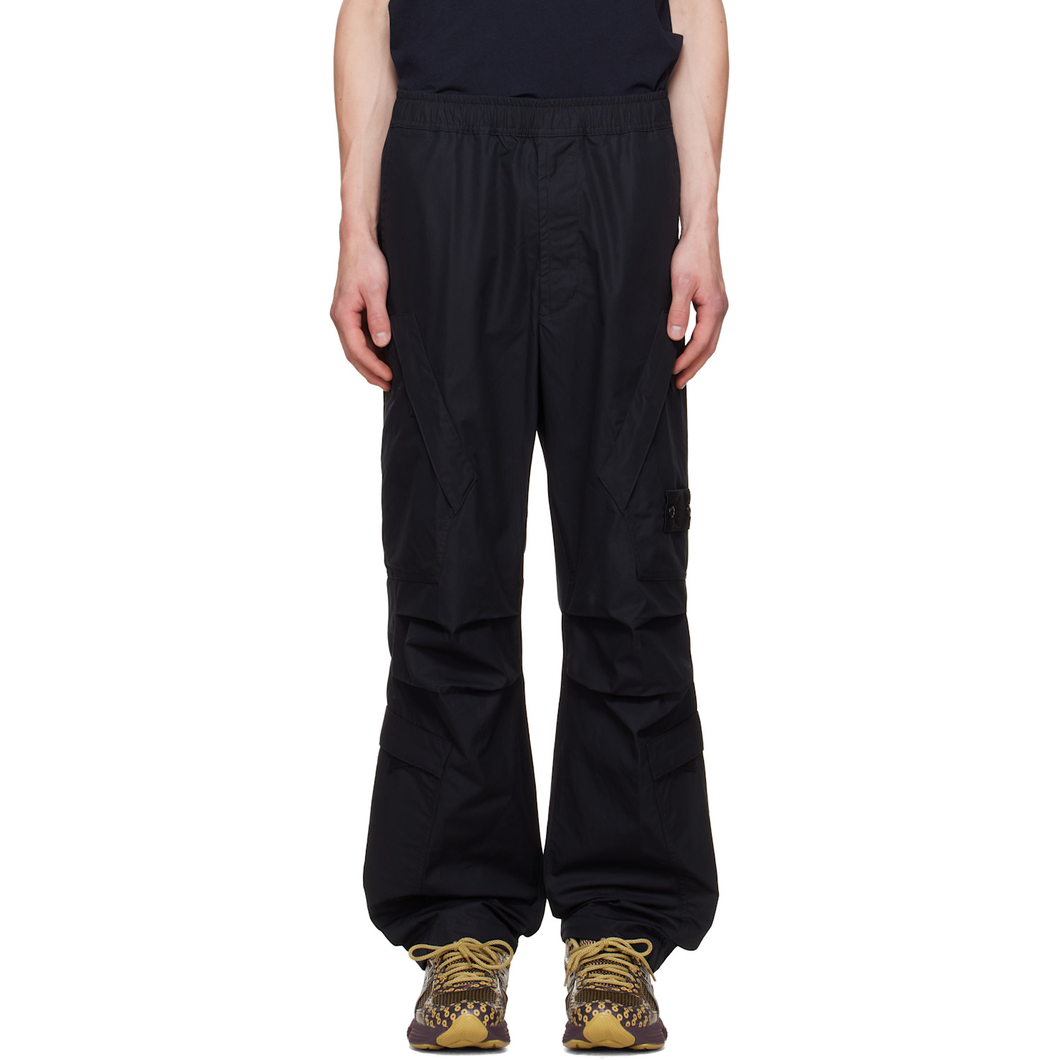 Stone Island Black 3100022 All-Weather Cotton Canvas Ghost Pants