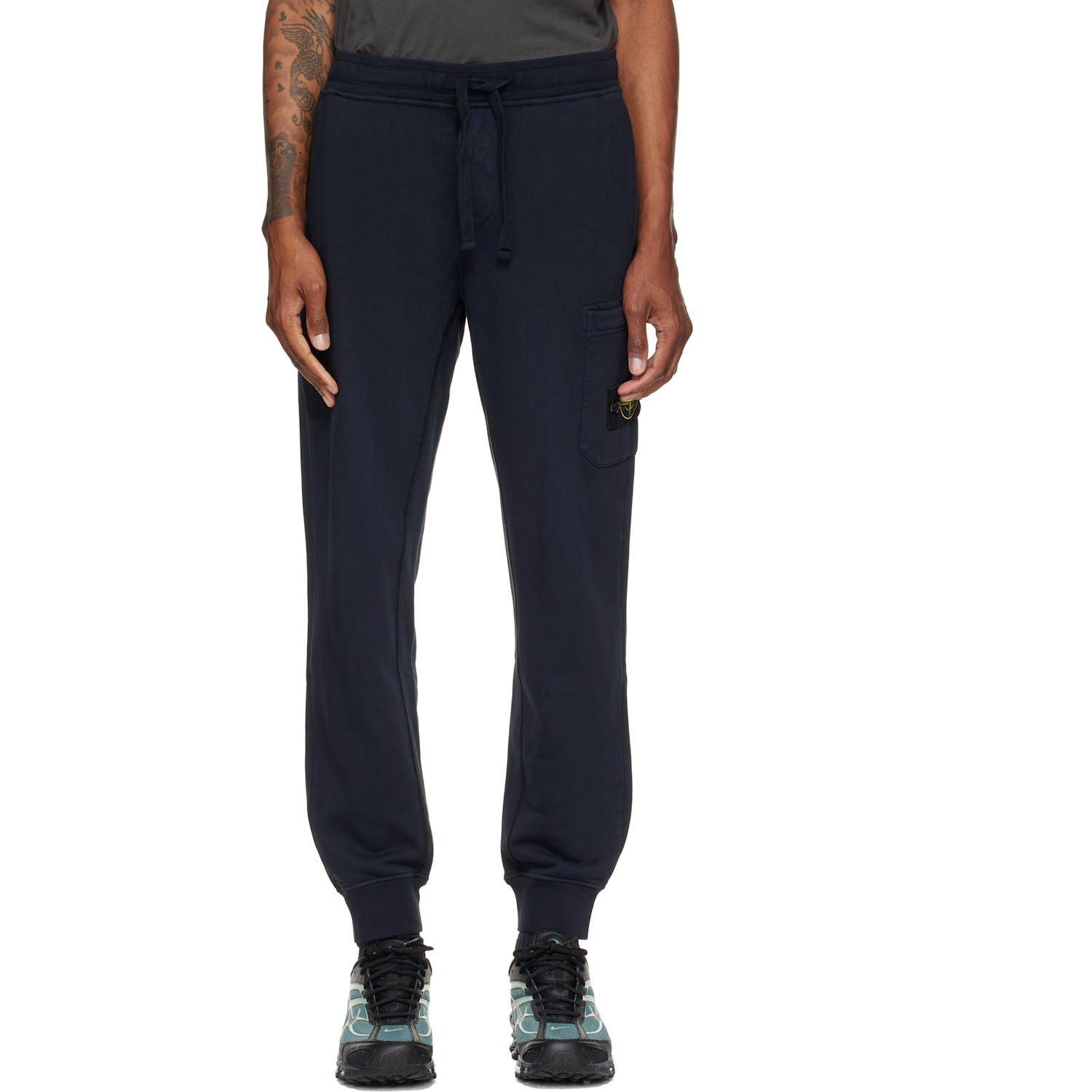 Stone Island Navy 6200010 Organic Cotton Sweatpants