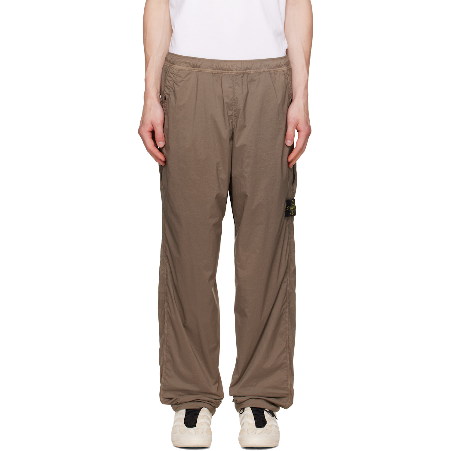 Stone Island Khaki 3100017 Ultralight Nylon Stretch Pants