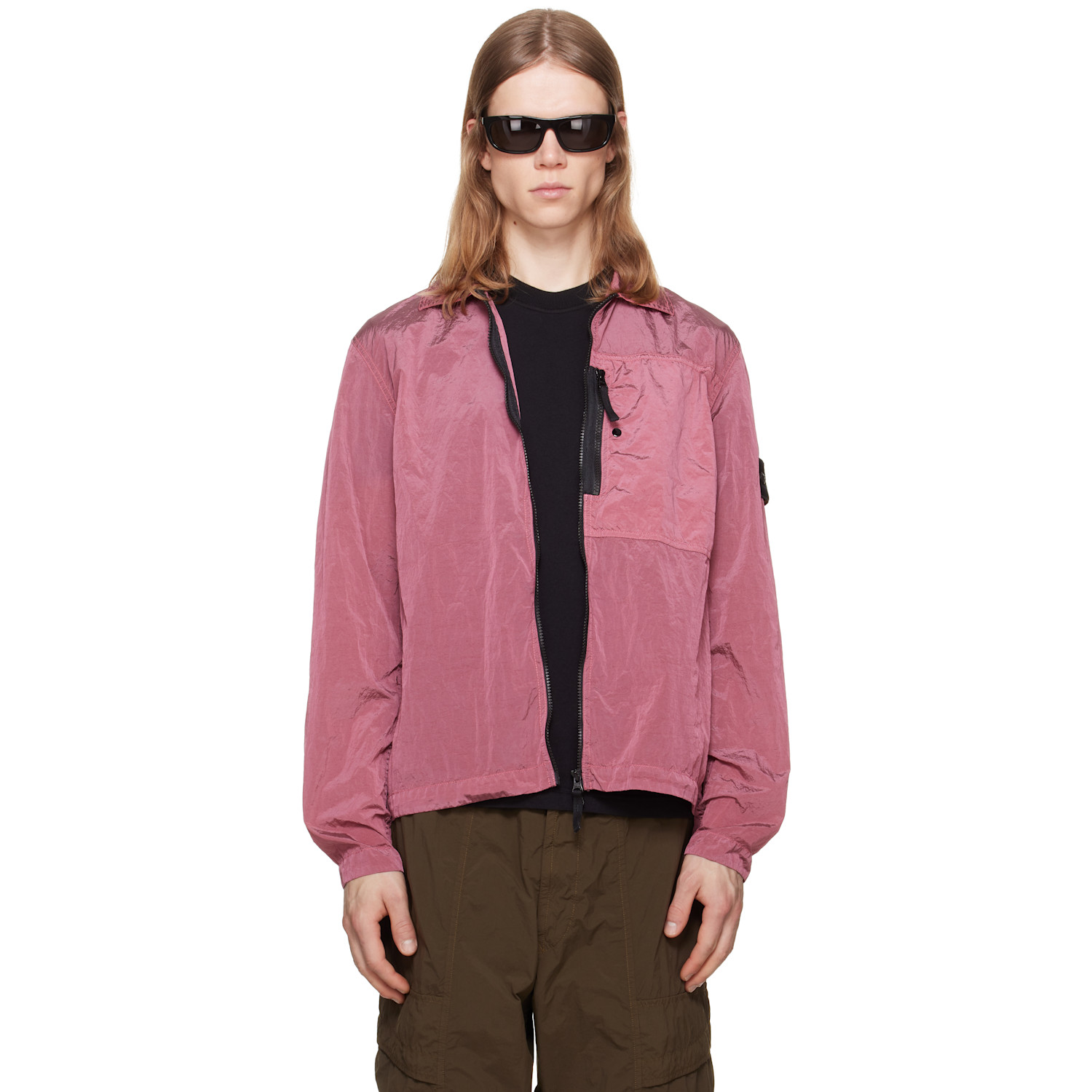 Stone Island Pink 1200041 Nylon Metal Overshirt